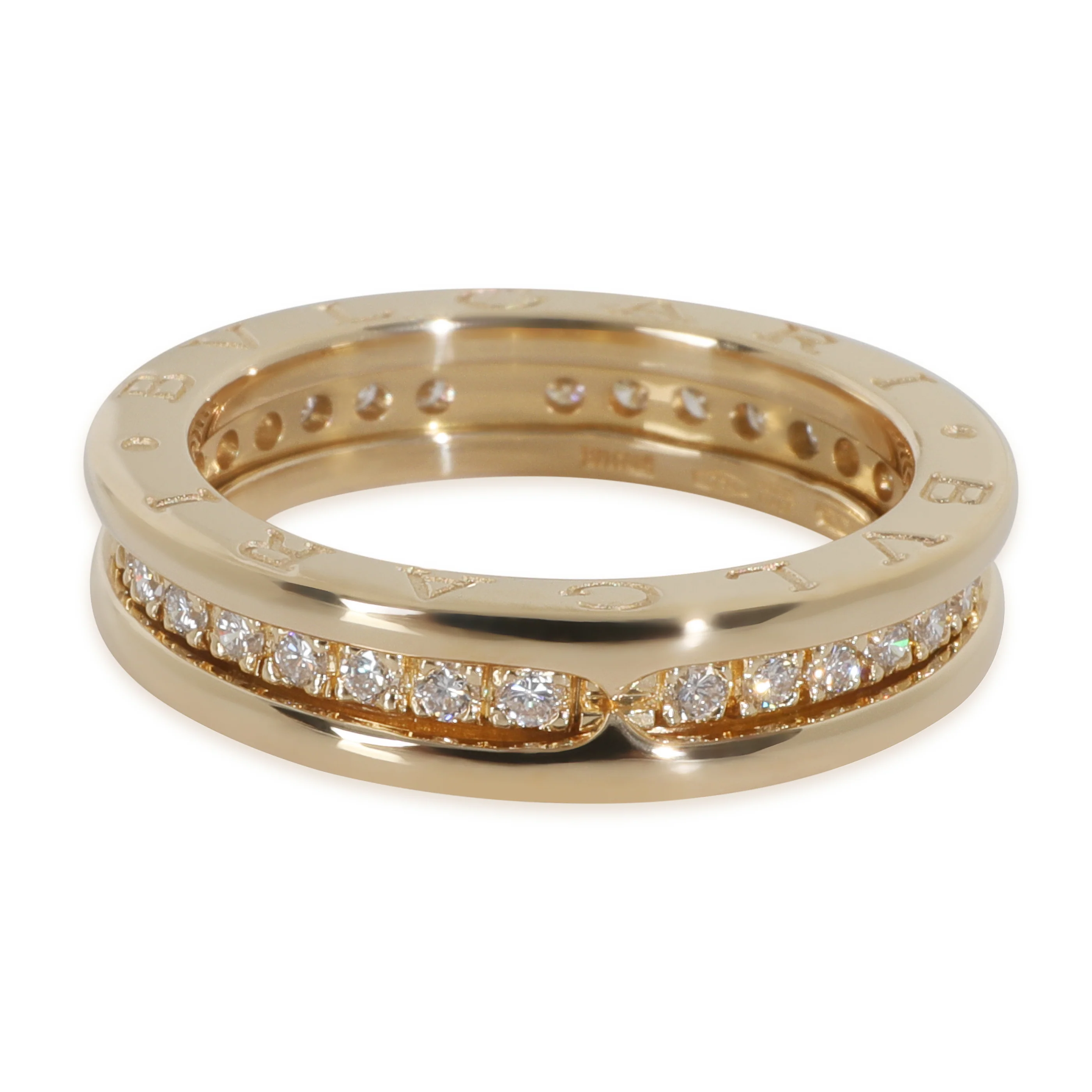 Yellow Gold Diamond B.zero1 Ring