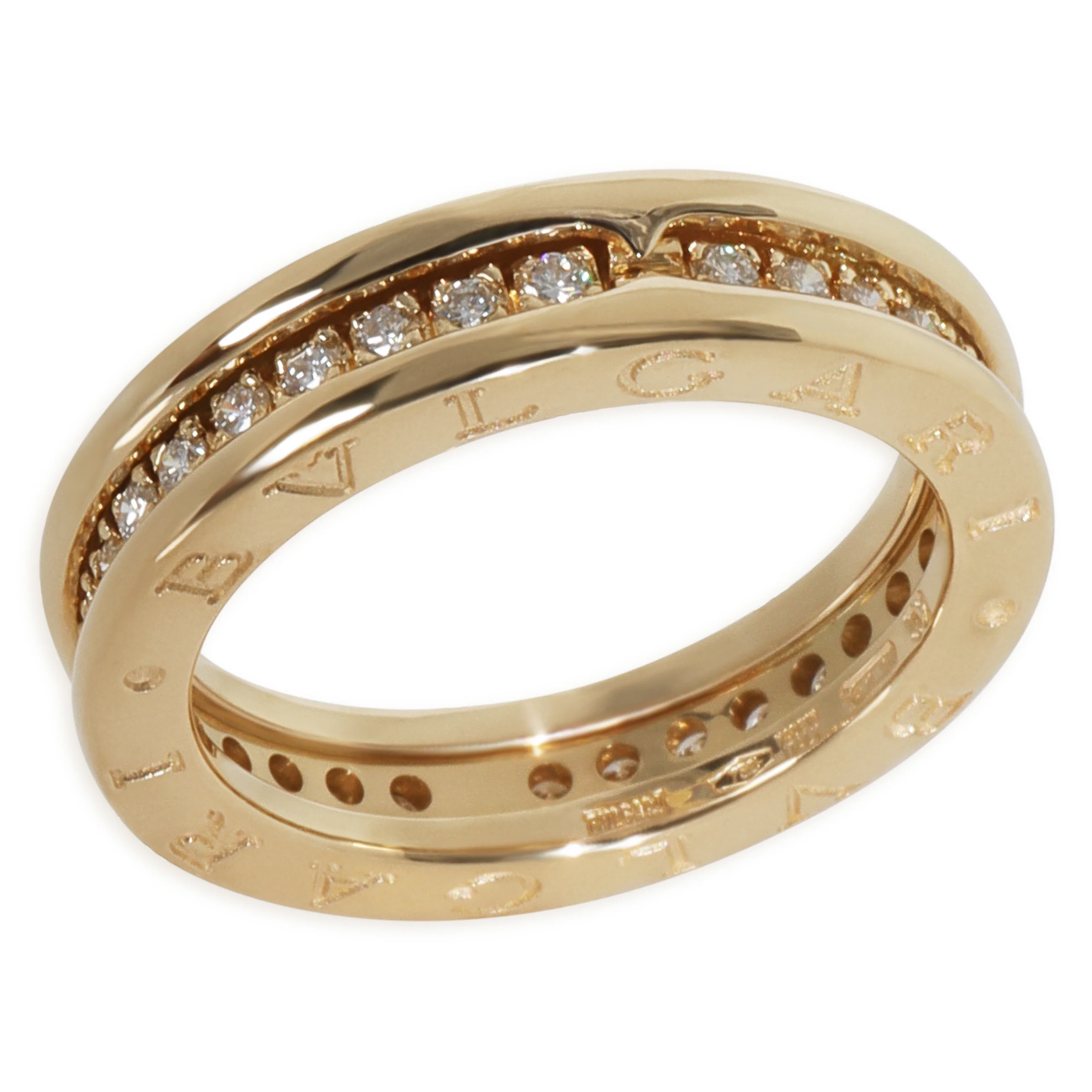 Yellow Gold Diamond B.zero1 Ring - Image 4