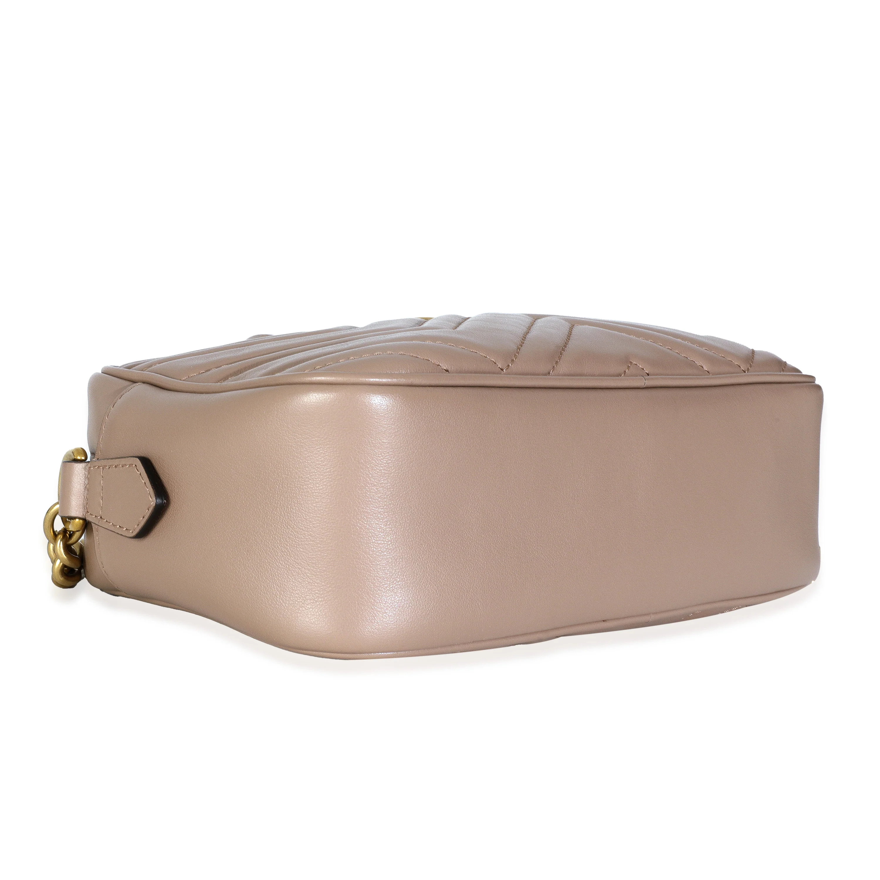 Dusty Pink Matelasse Calfskin Small GG Marmont Camera Bag - Image 6
