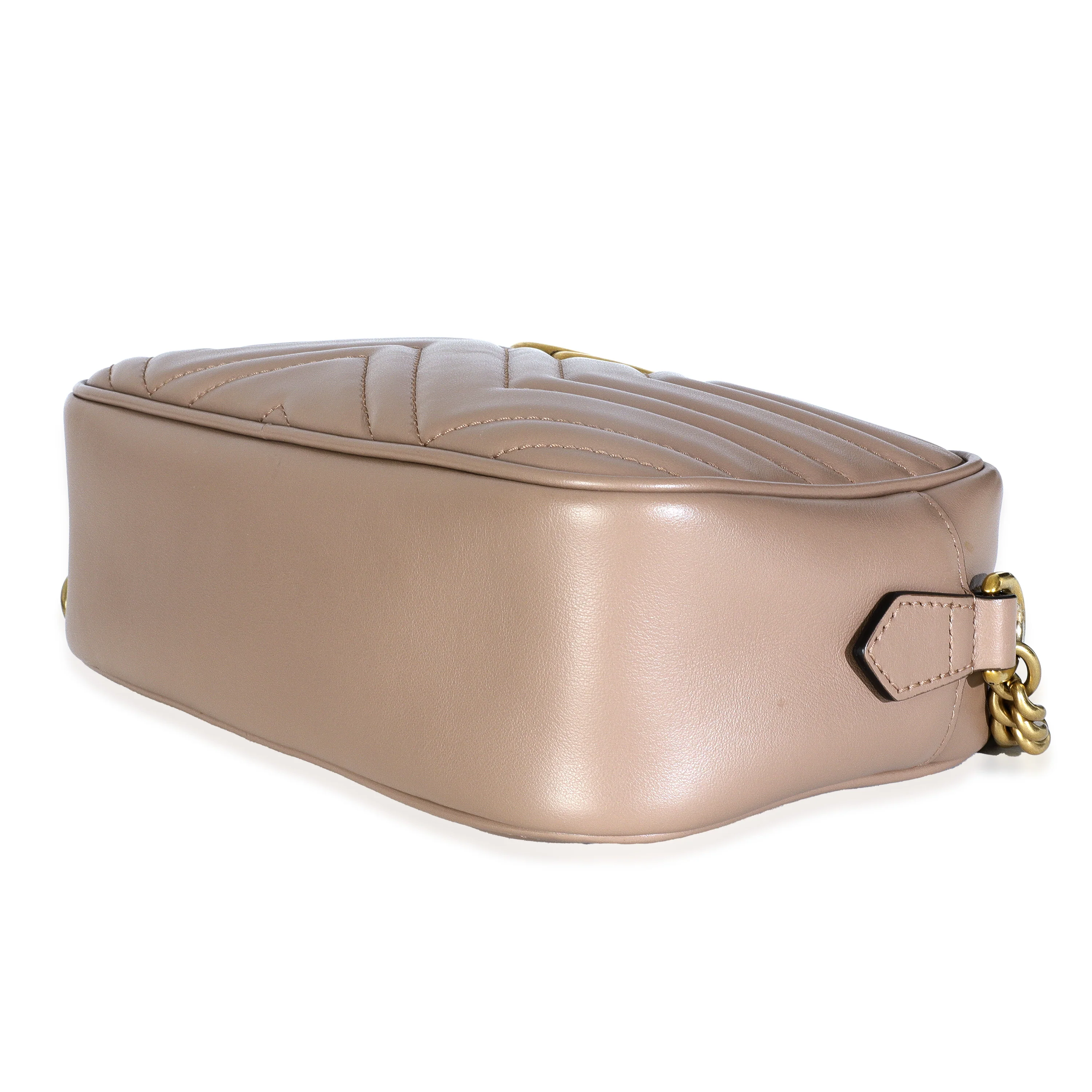 Dusty Pink Matelasse Calfskin Small GG Marmont Camera Bag - Image 7