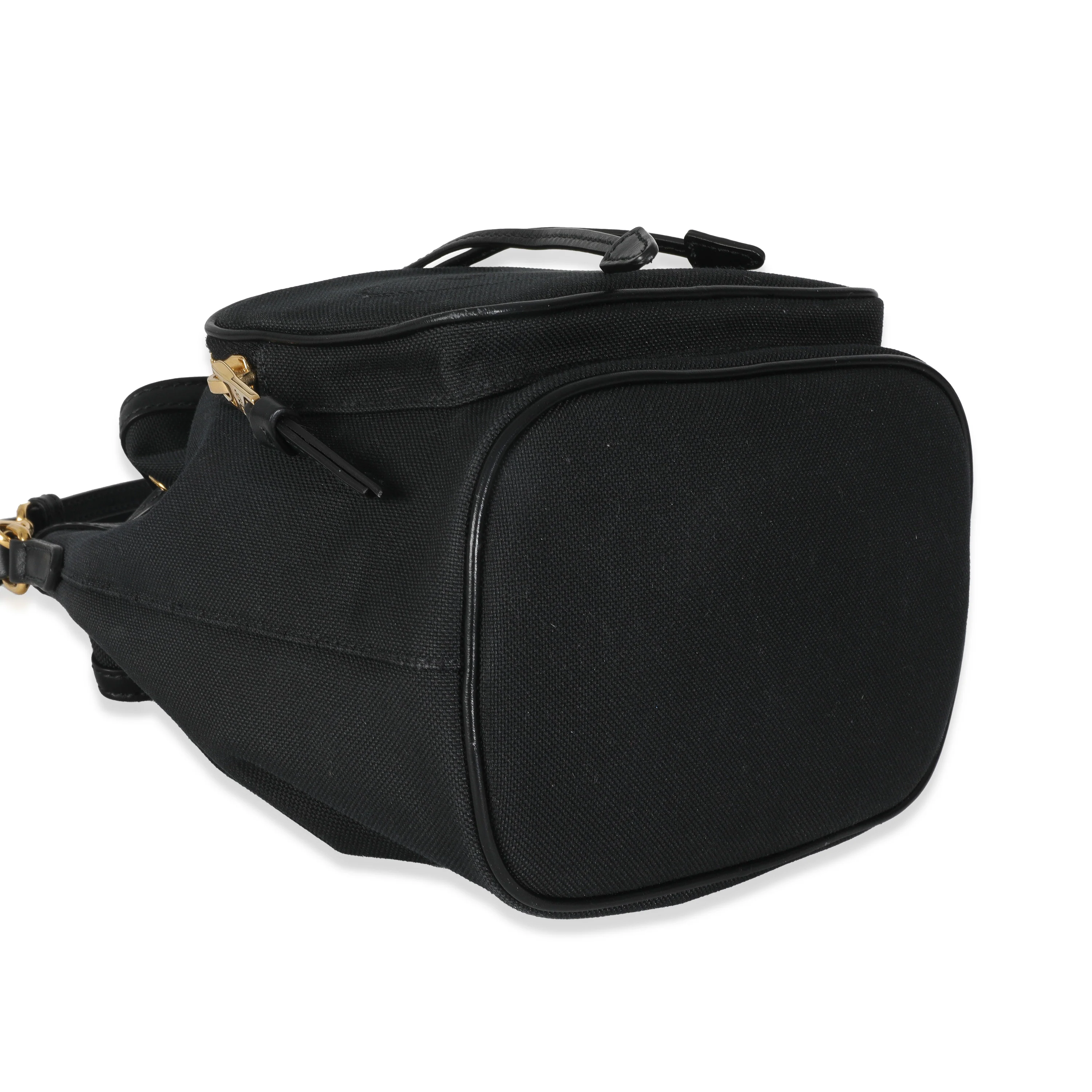 Black Jacquard Logo Bucket Bag - Image 7