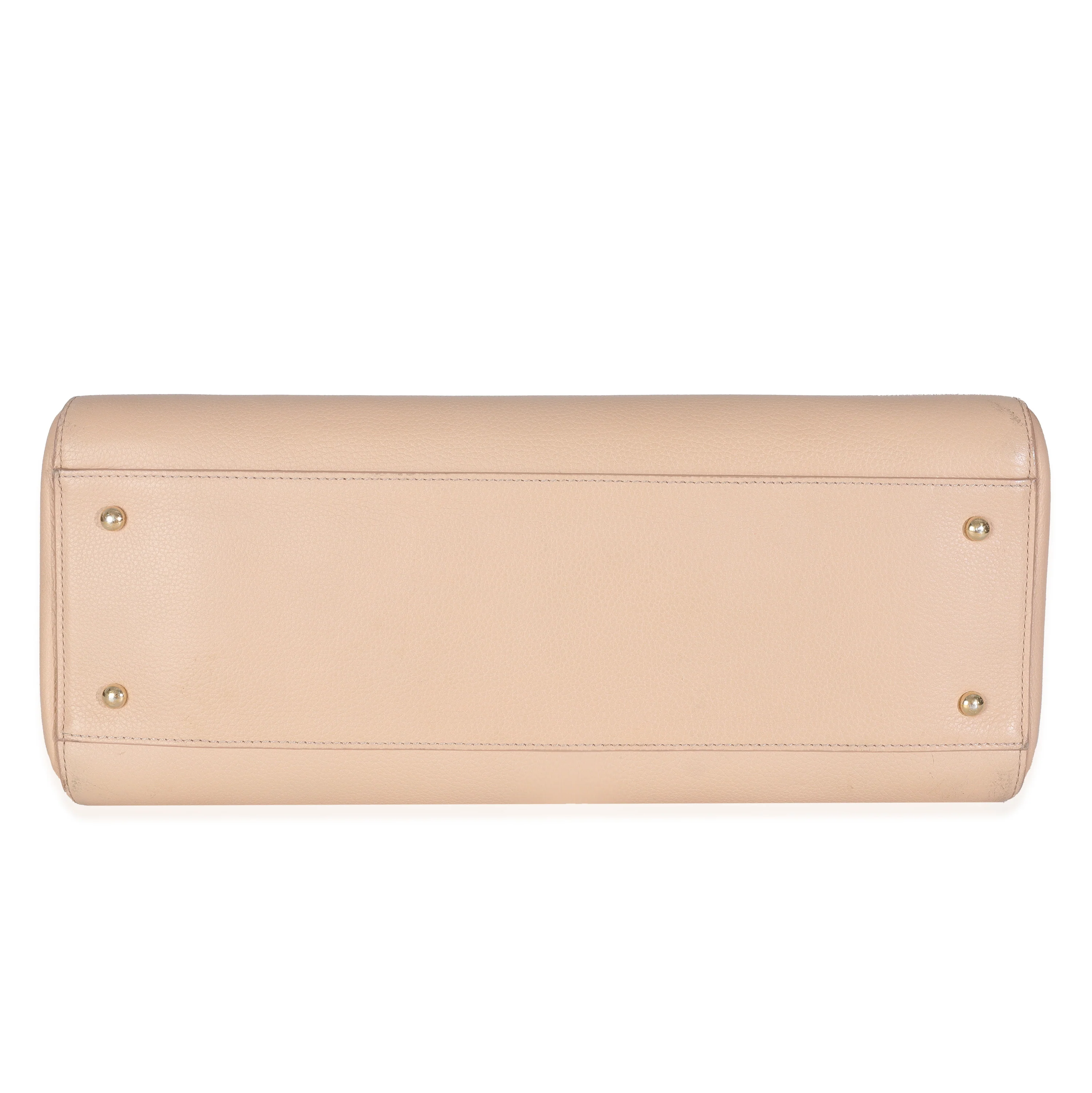 Beige Grained Calfskin Large Neo Executive Shopper Tote - Image 4