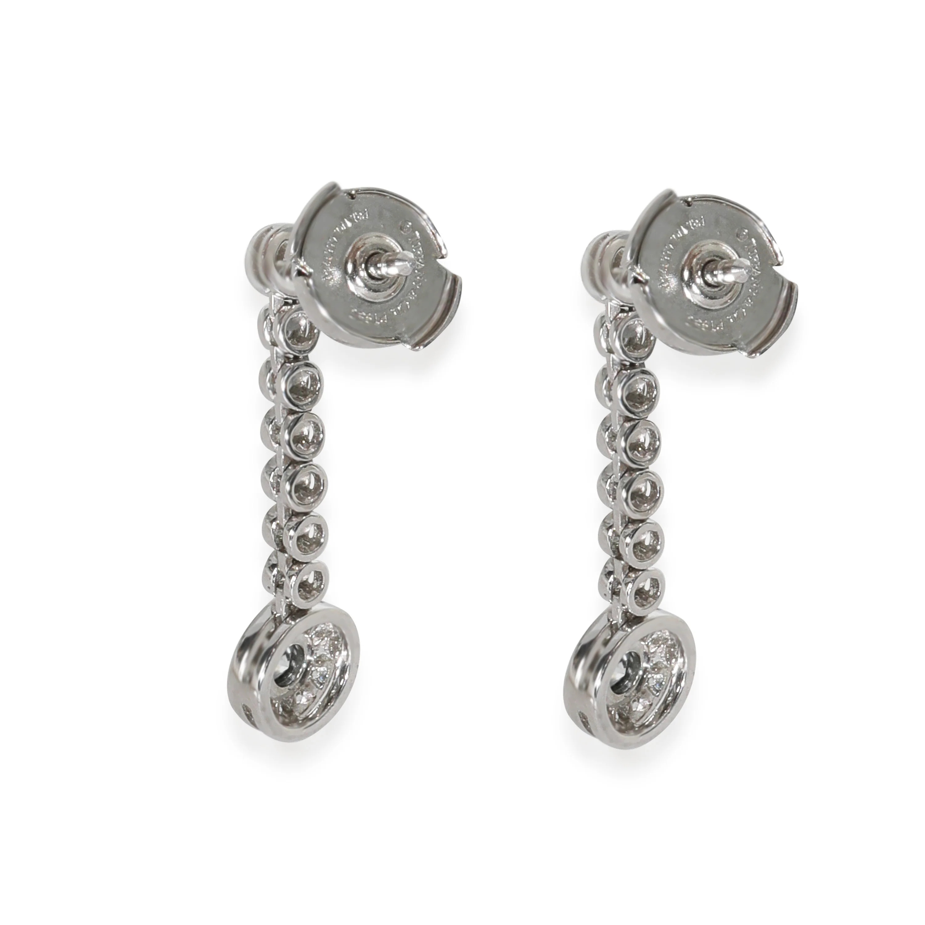Diamond Circlet Drop Earrings - Image 3