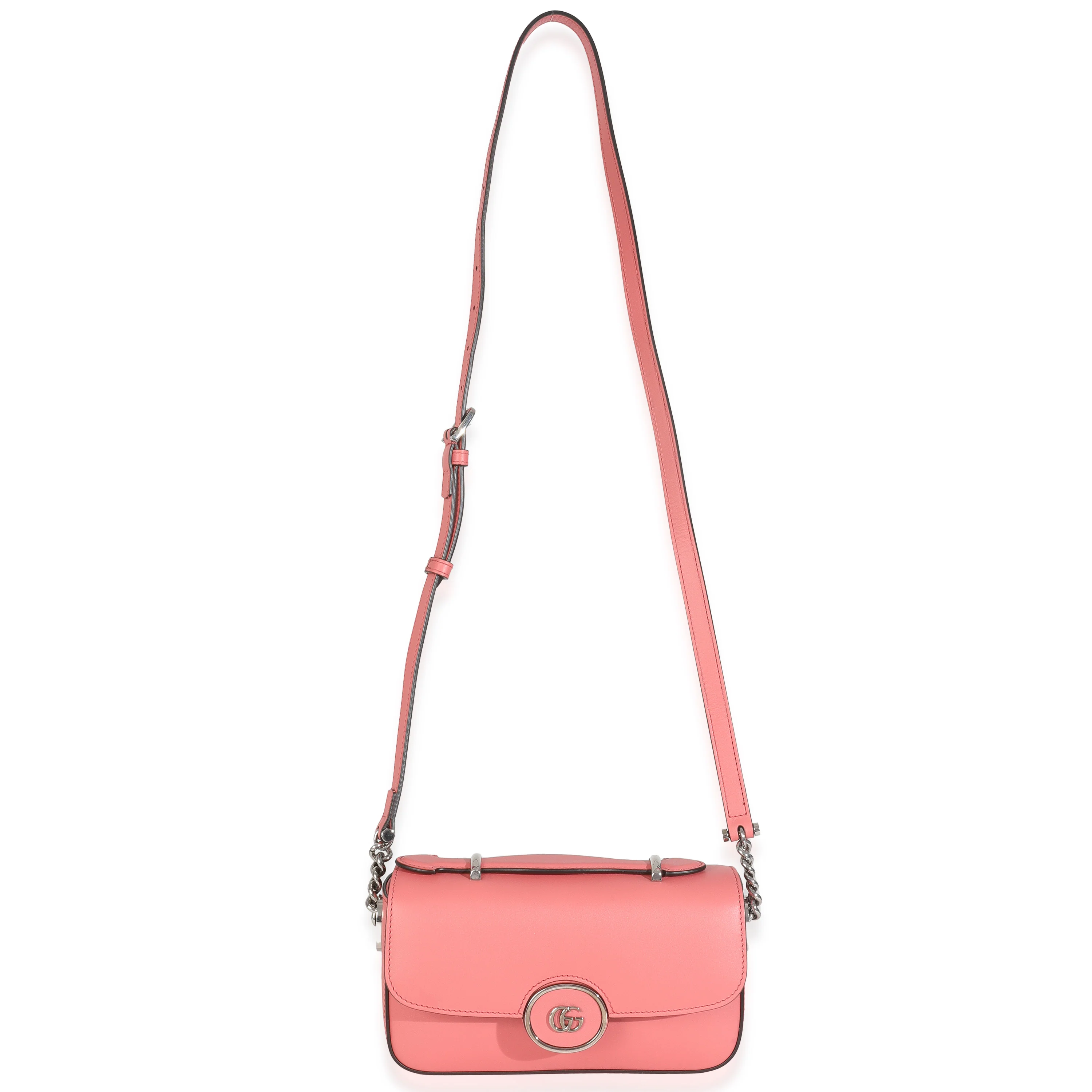 Pink Senna Calfskin Petite GG Top Handle Shoulder Bag - Image 8