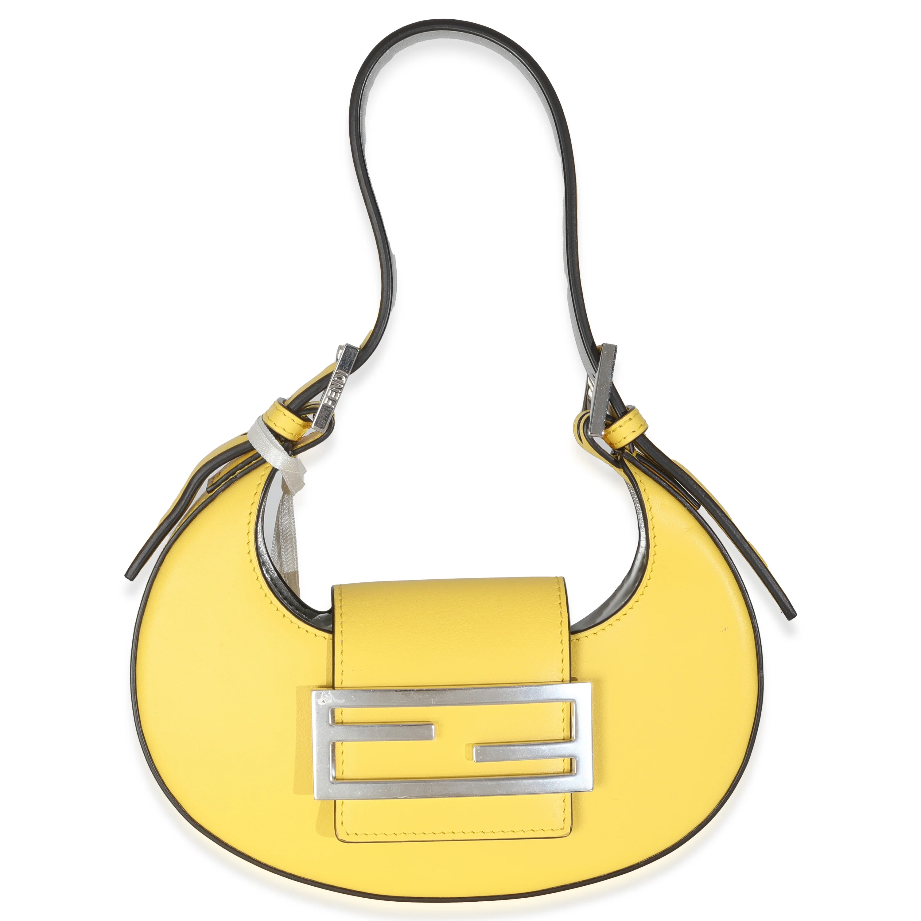 Yellow Calfskin Mini Cookie Hobo