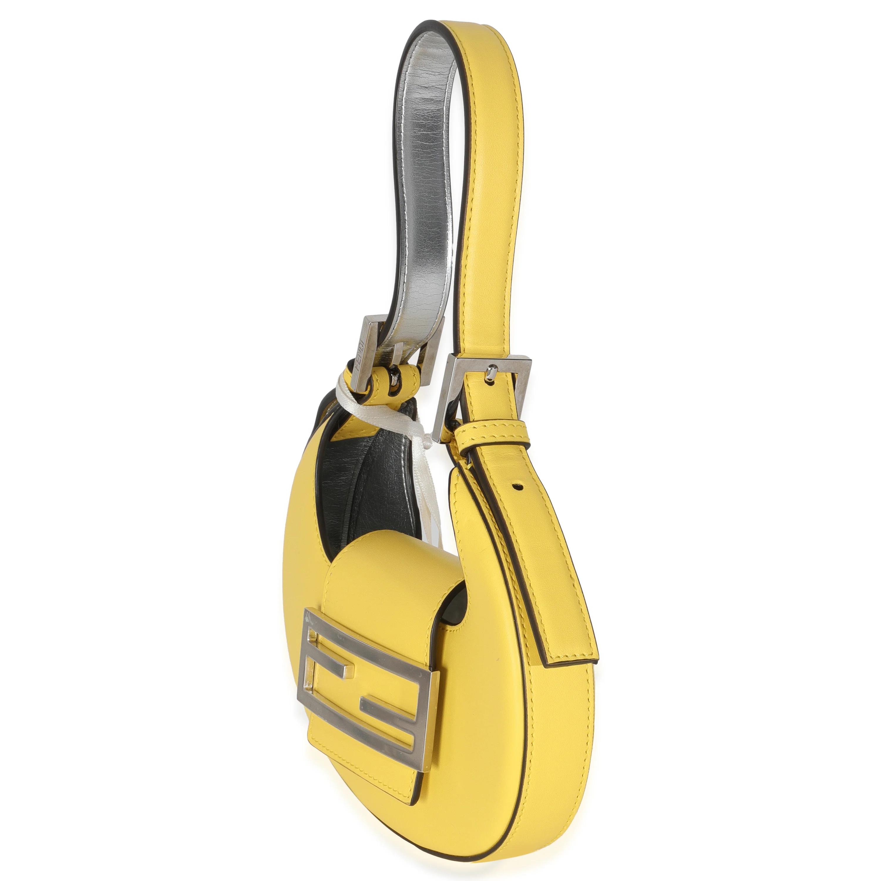 Yellow Calfskin Mini Cookie Hobo - Image 2