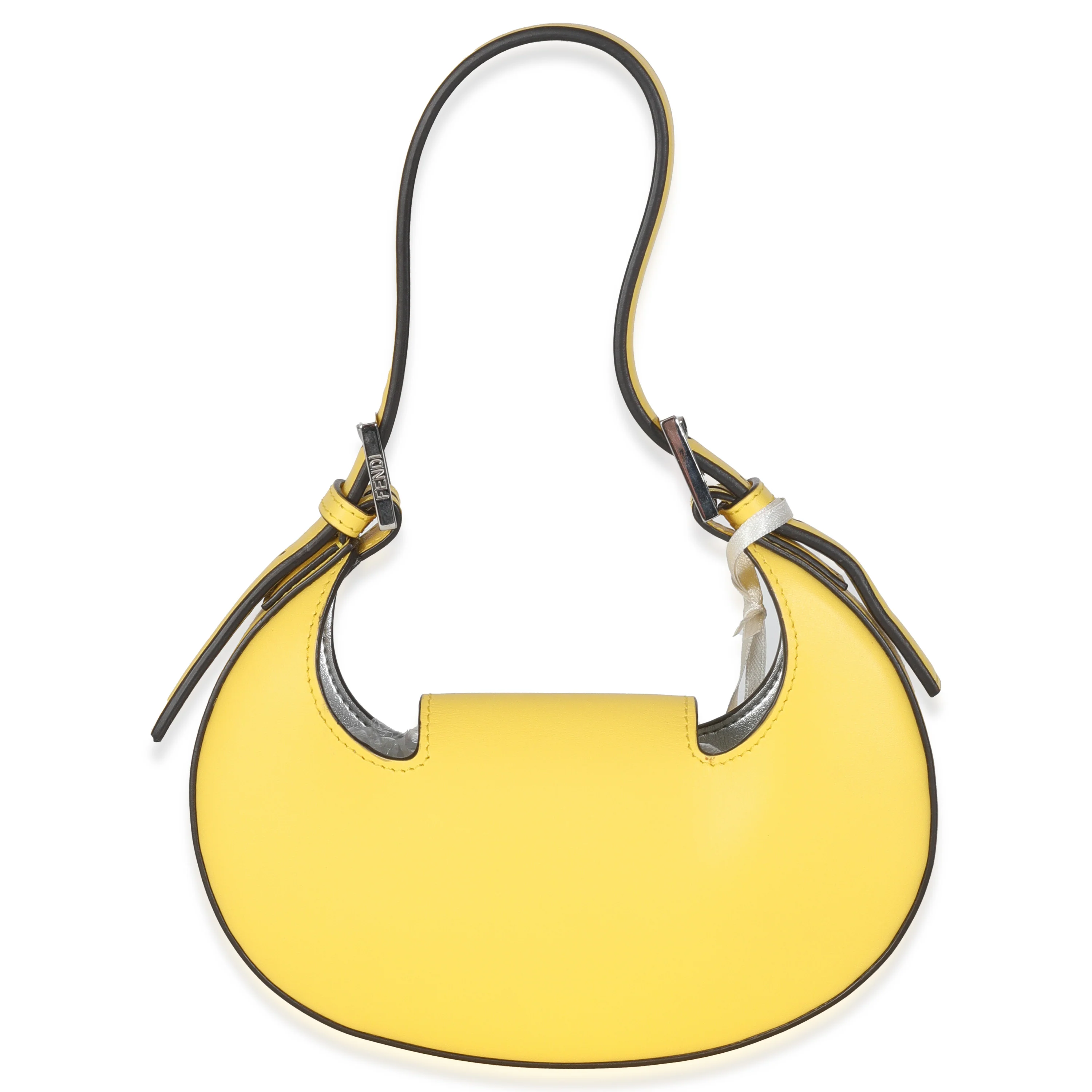 Yellow Calfskin Mini Cookie Hobo - Image 4