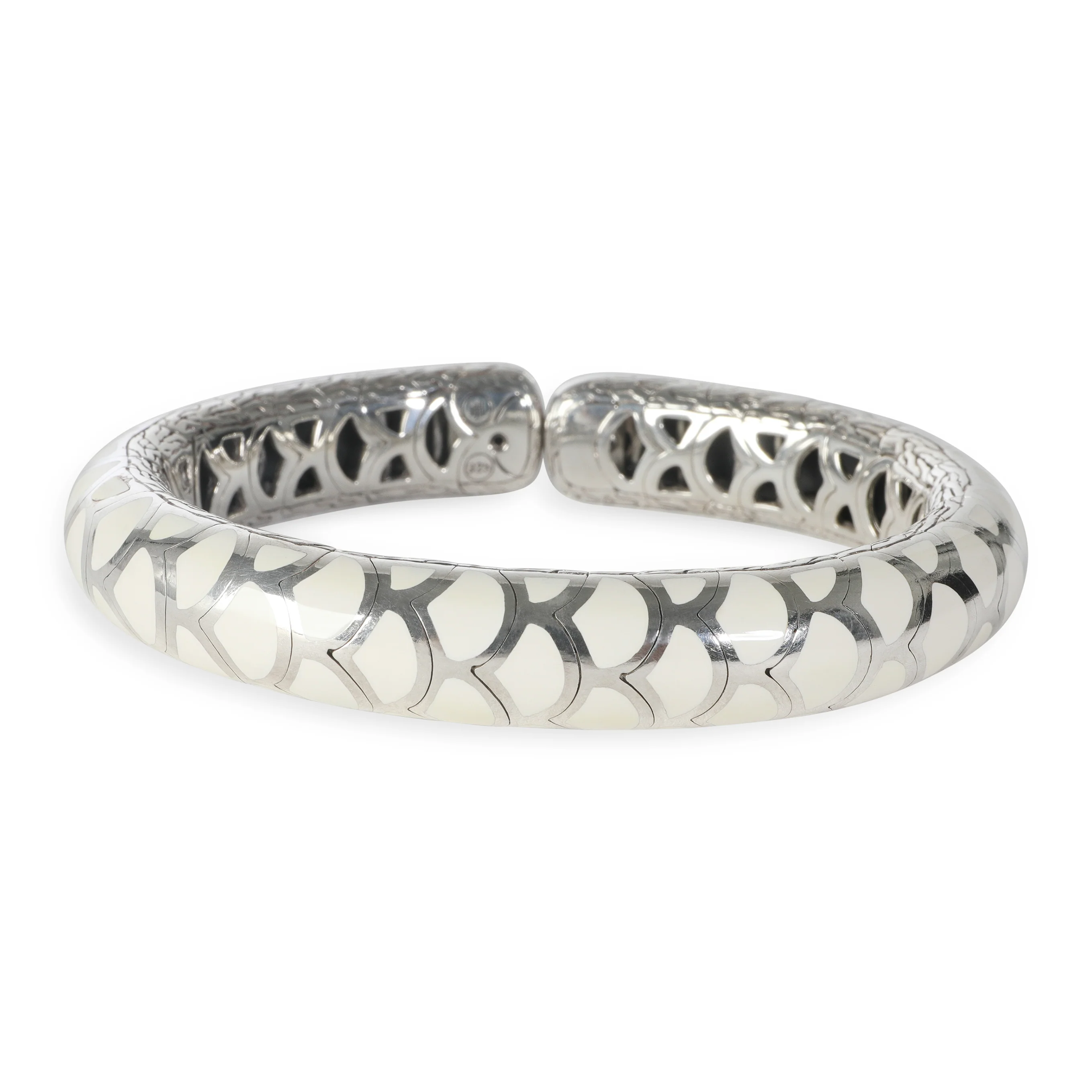 Sterling Silver Legends Naga Enamel Bracelet
