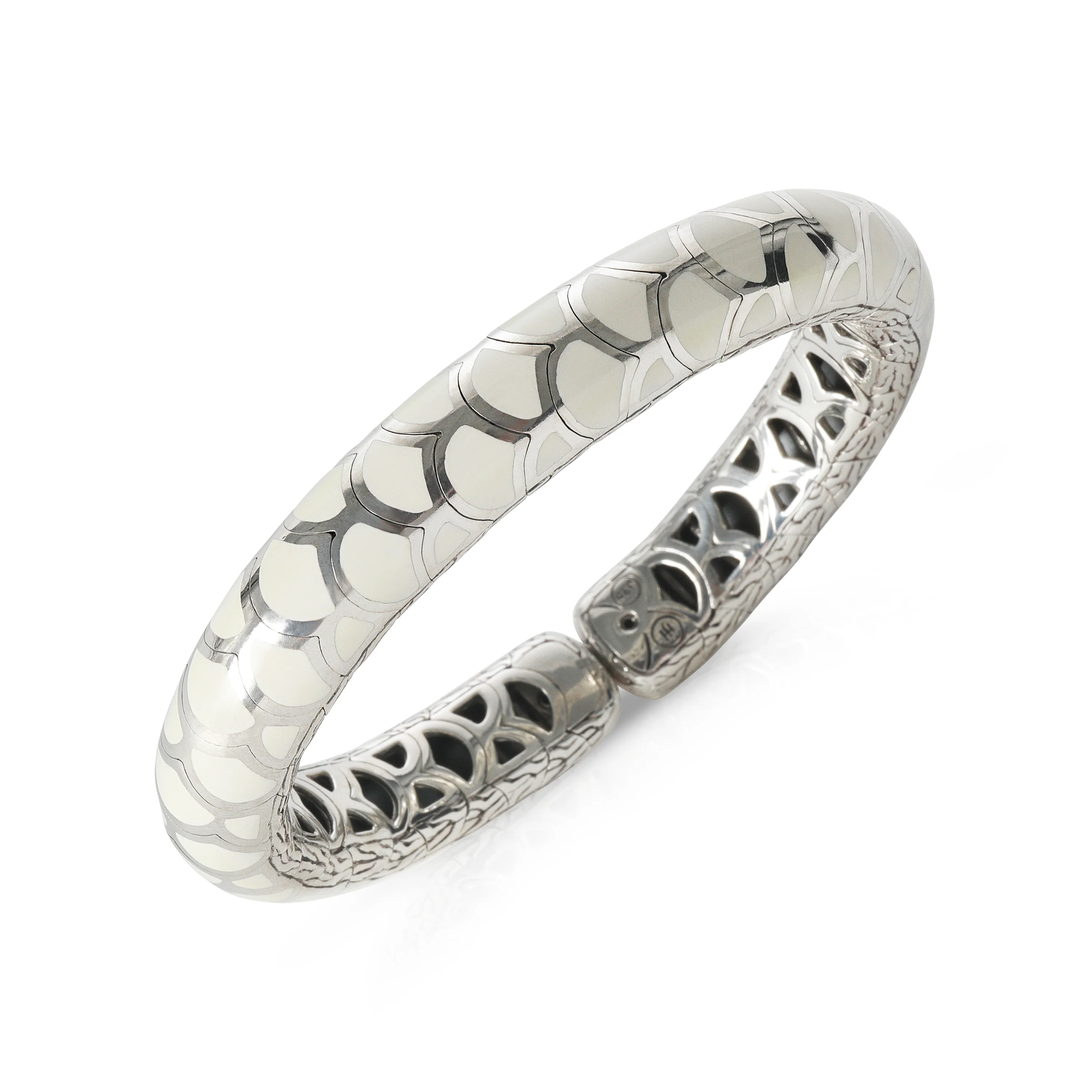 Sterling Silver Legends Naga Enamel Bracelet - Image 5