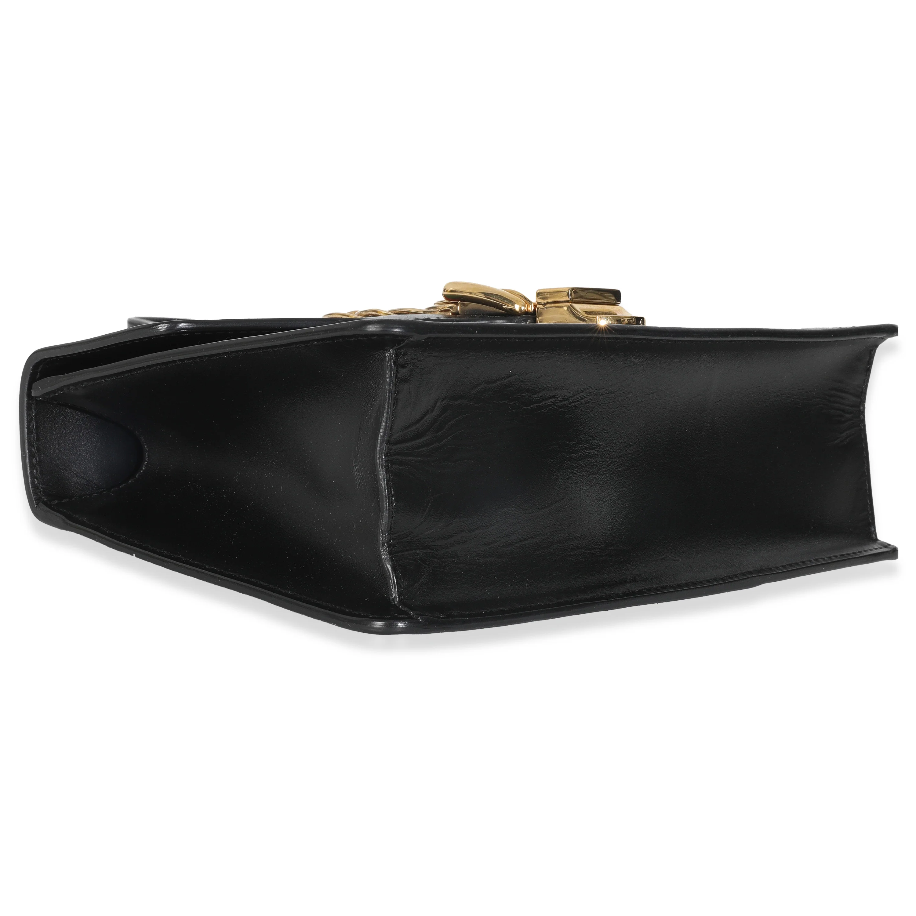 Black Calfskin Web Small Sylvie Shoulder Bag - Image 6