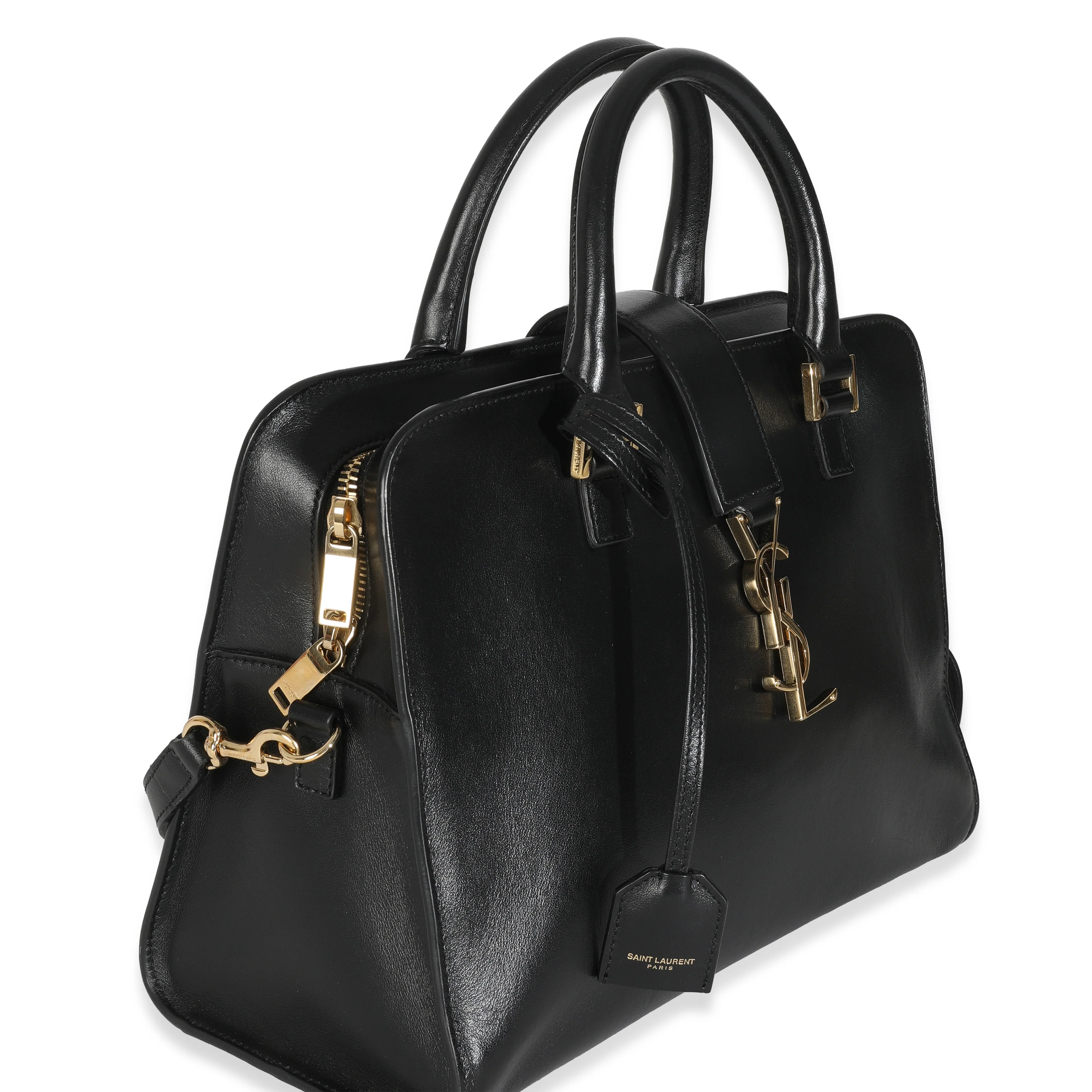 Black Smooth Calfskin Medium Monogram Cabas - Image 3