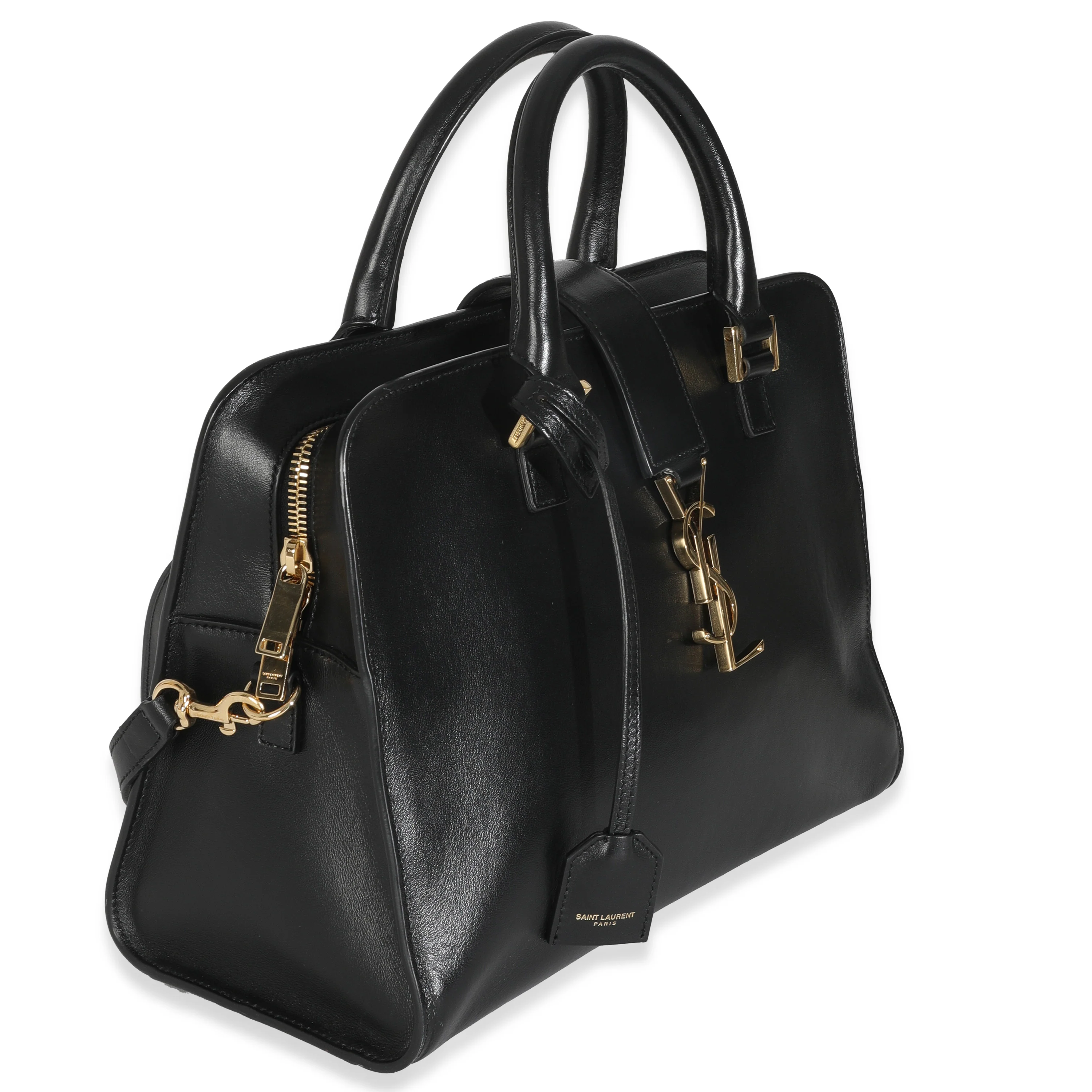 Black Smooth Calfskin Medium Monogram Cabas - Image 4