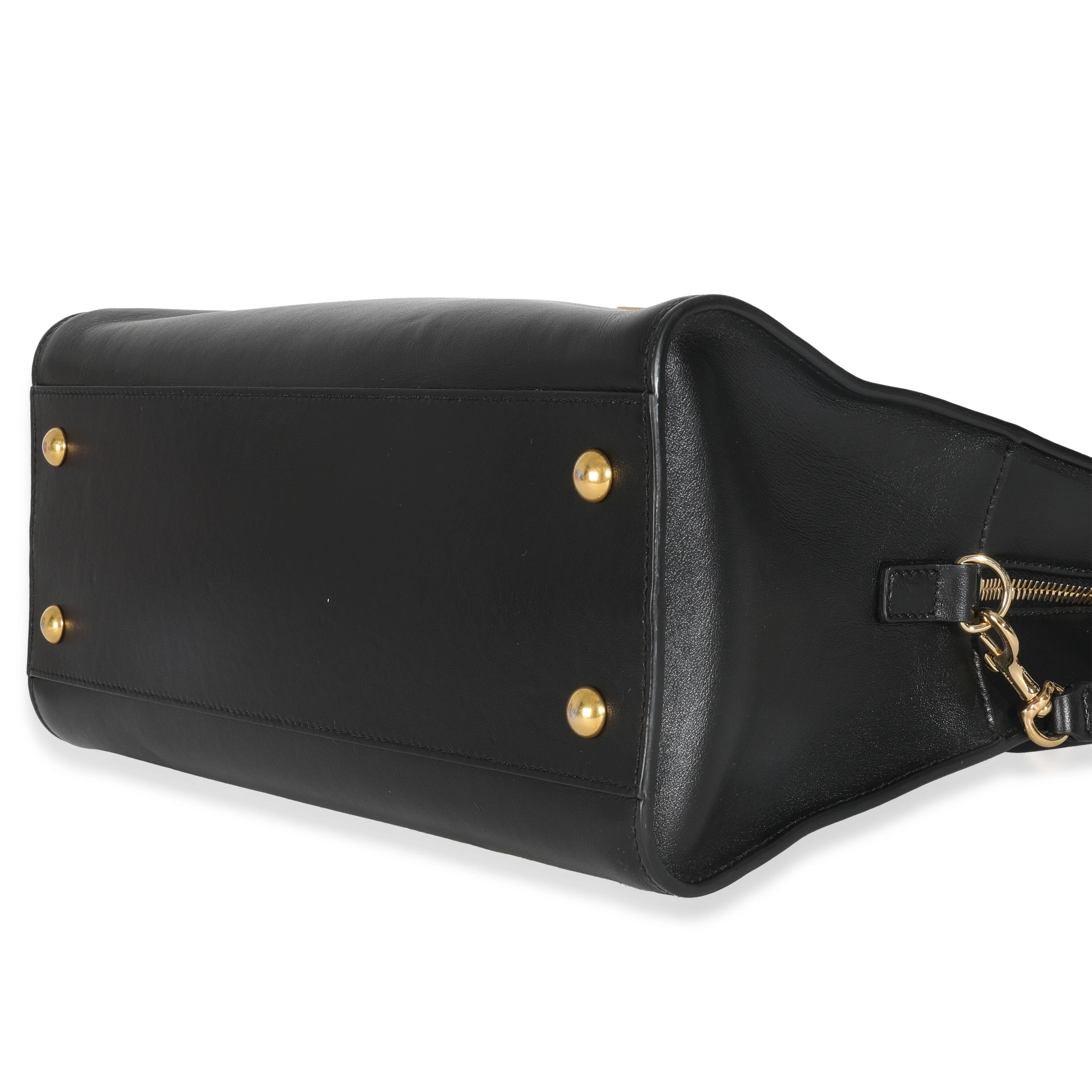Black Smooth Calfskin Medium Monogram Cabas - Image 7