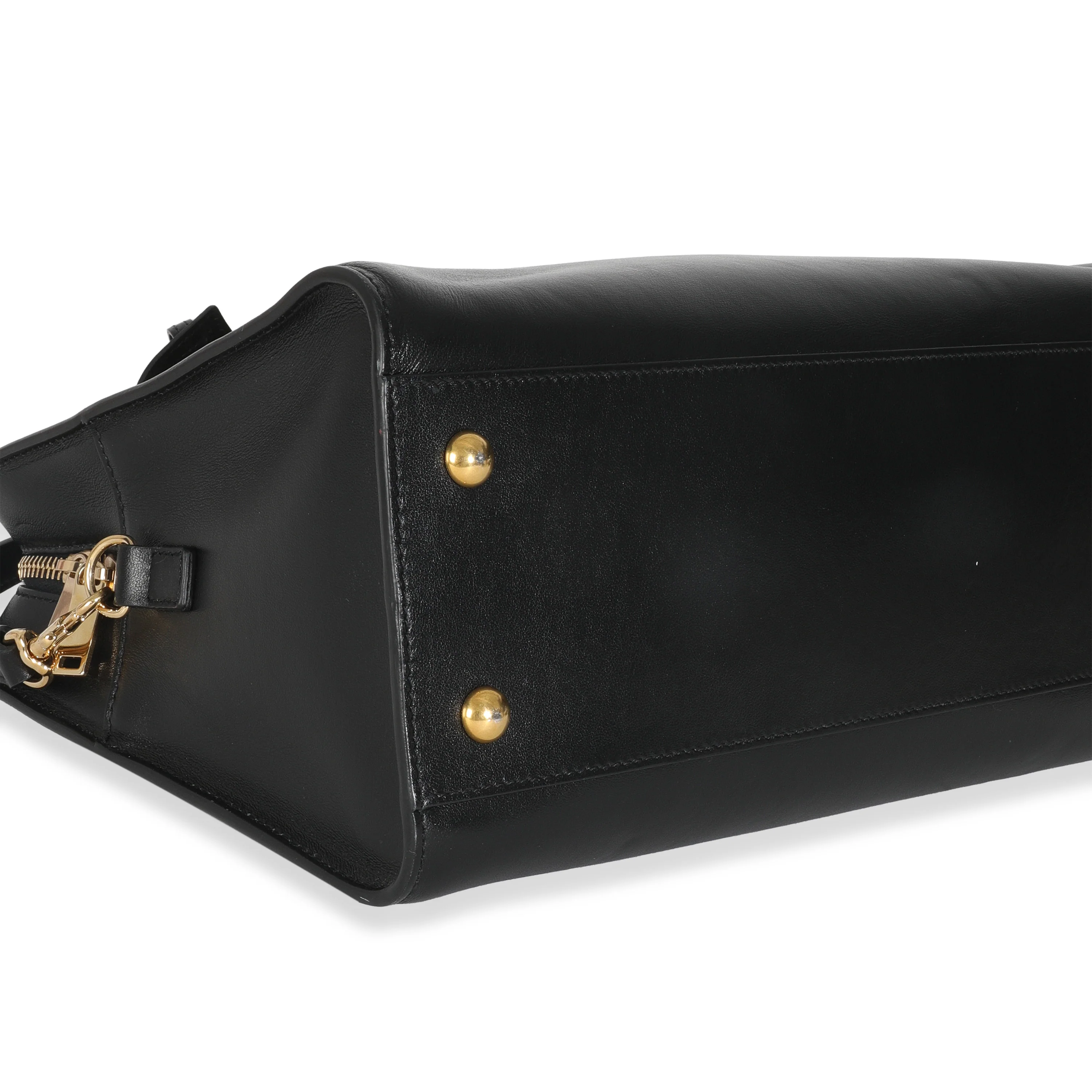 Black Smooth Calfskin Medium Monogram Cabas - Image 8