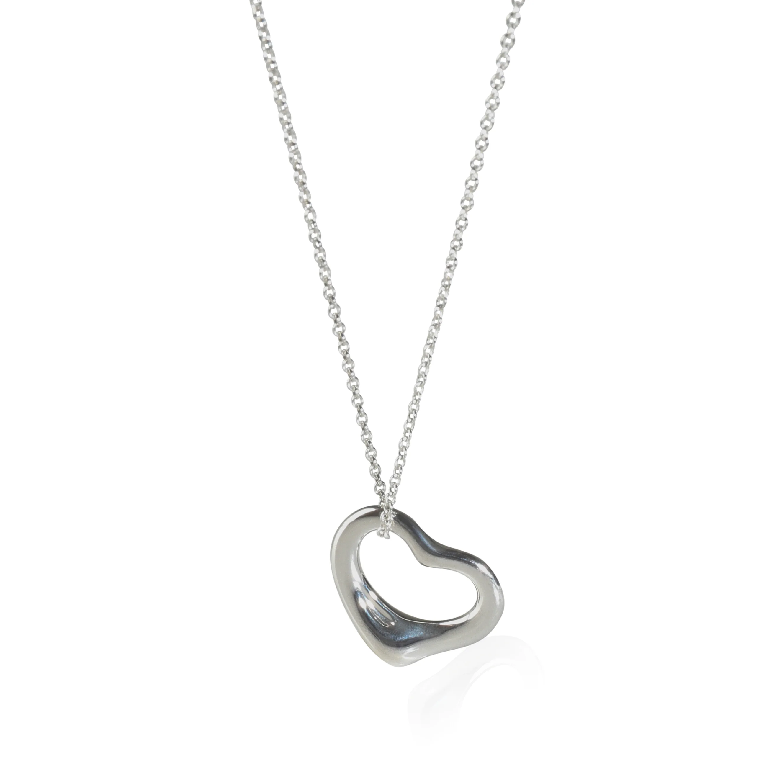 Sterling Silver  Elsa Peretti Open Heart Pendant