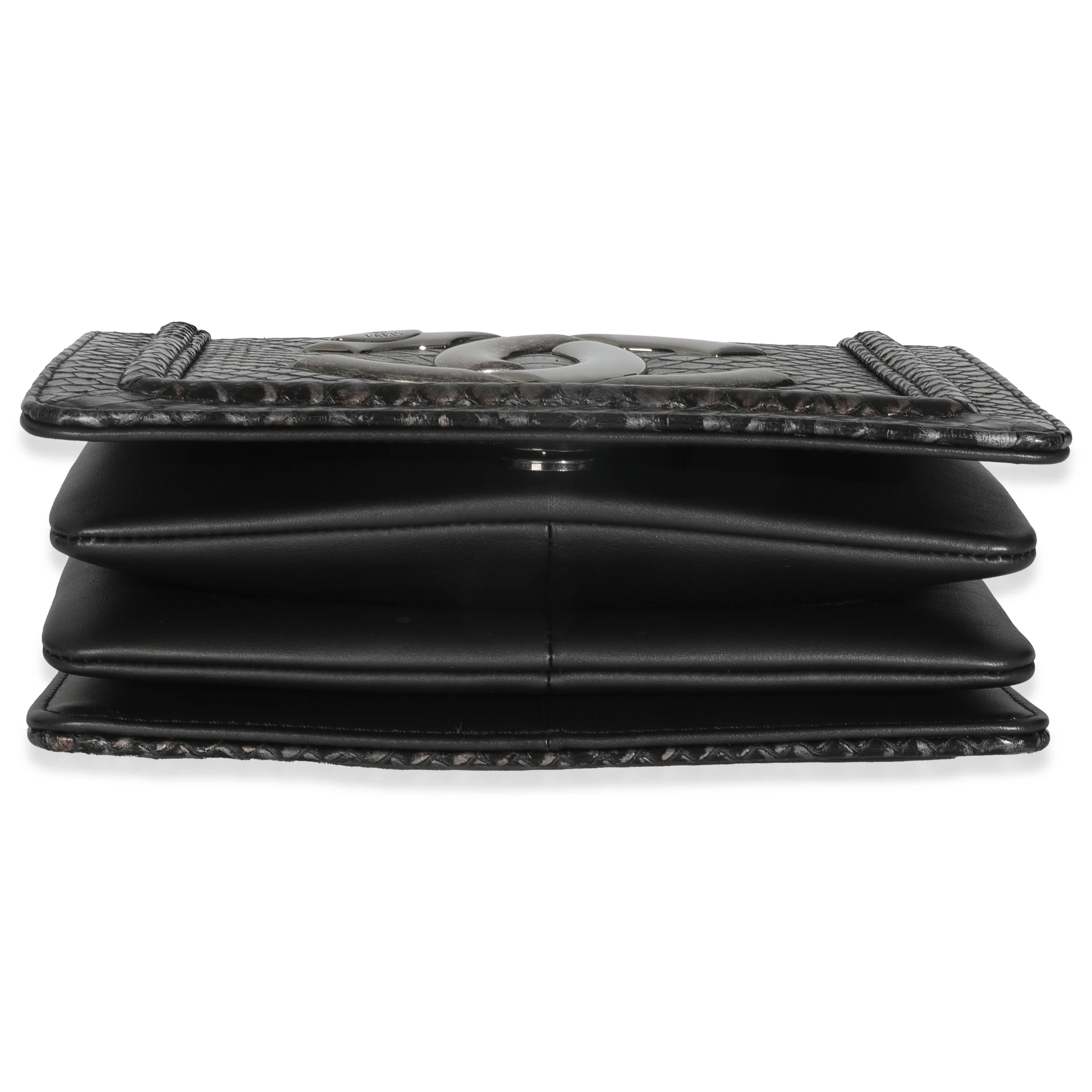 Silver Ombre Python Antico Flap Bag - Image 5