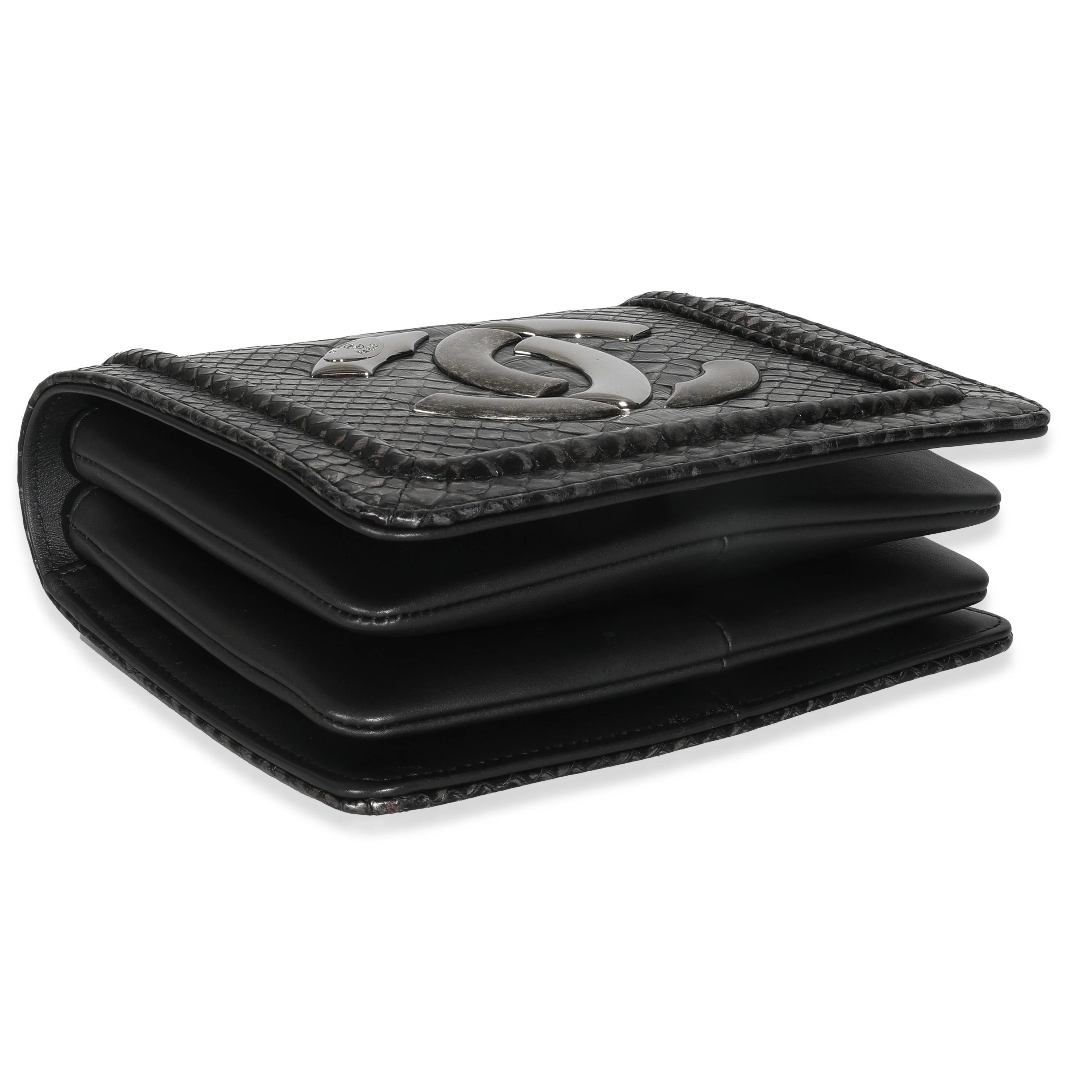Silver Ombre Python Antico Flap Bag - Image 6