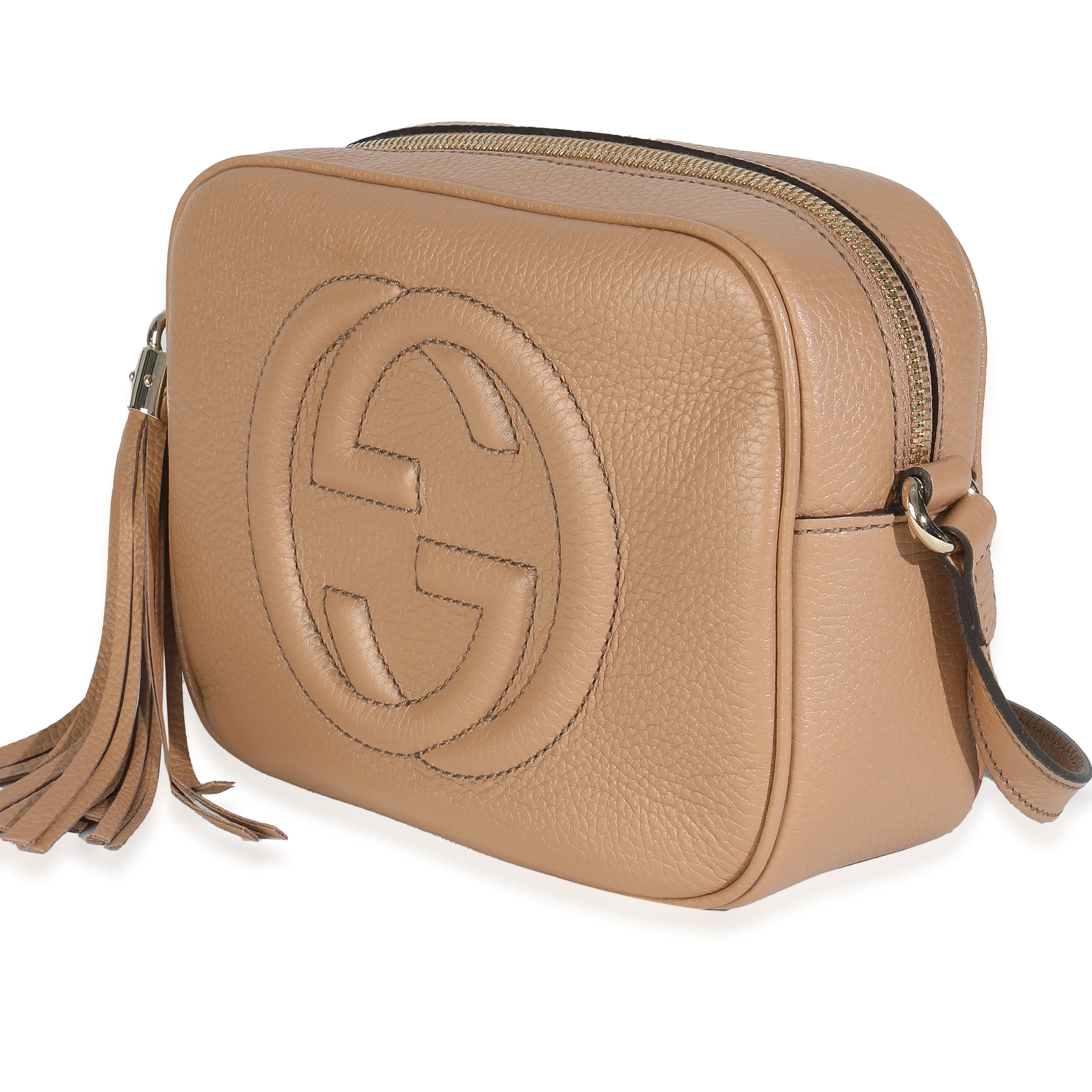 Camelia Pebbled Calfskin Small Soho Disco Bag - Image 2