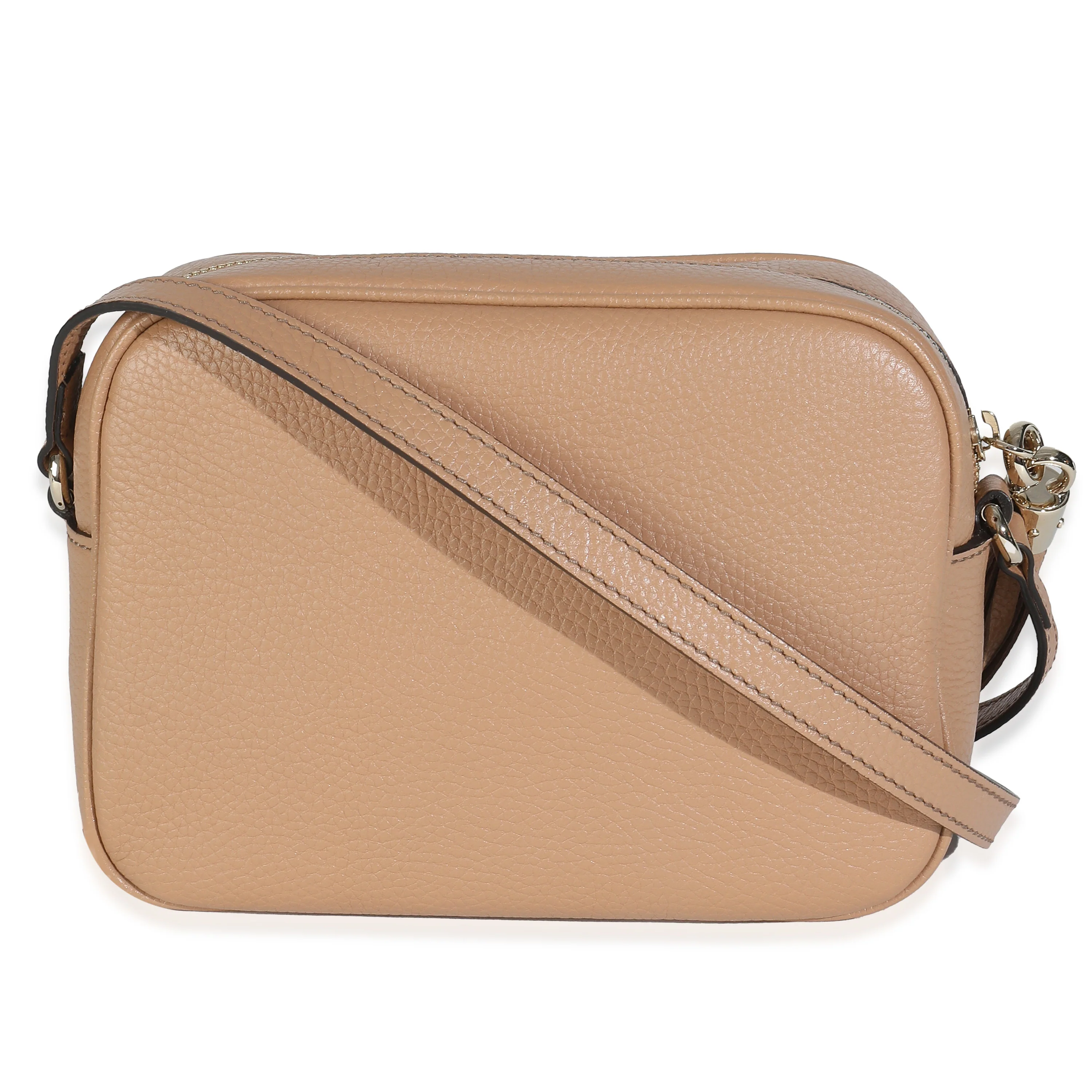 Camelia Pebbled Calfskin Small Soho Disco Bag - Image 4