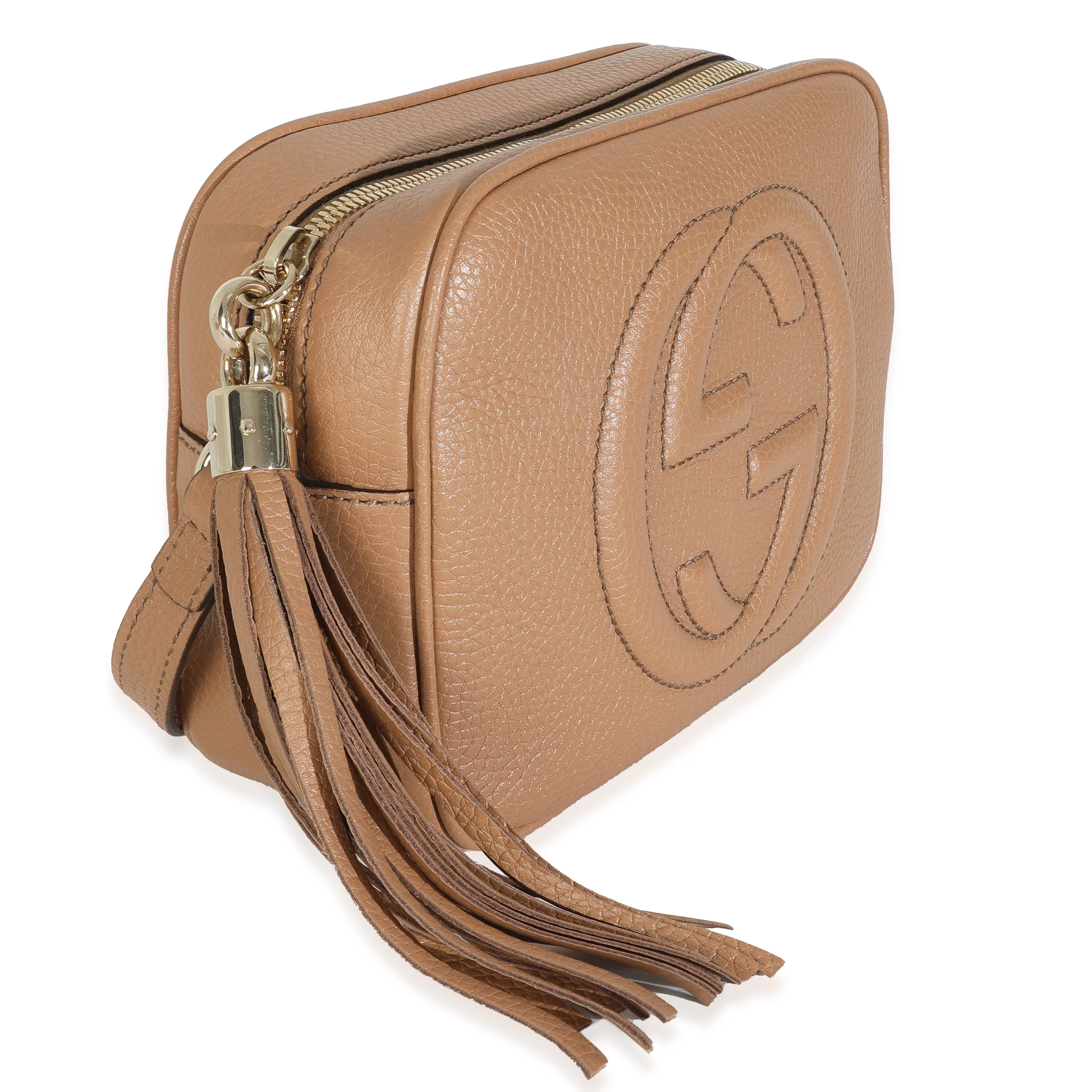 Camelia Pebbled Calfskin Small Soho Disco Bag - Image 3