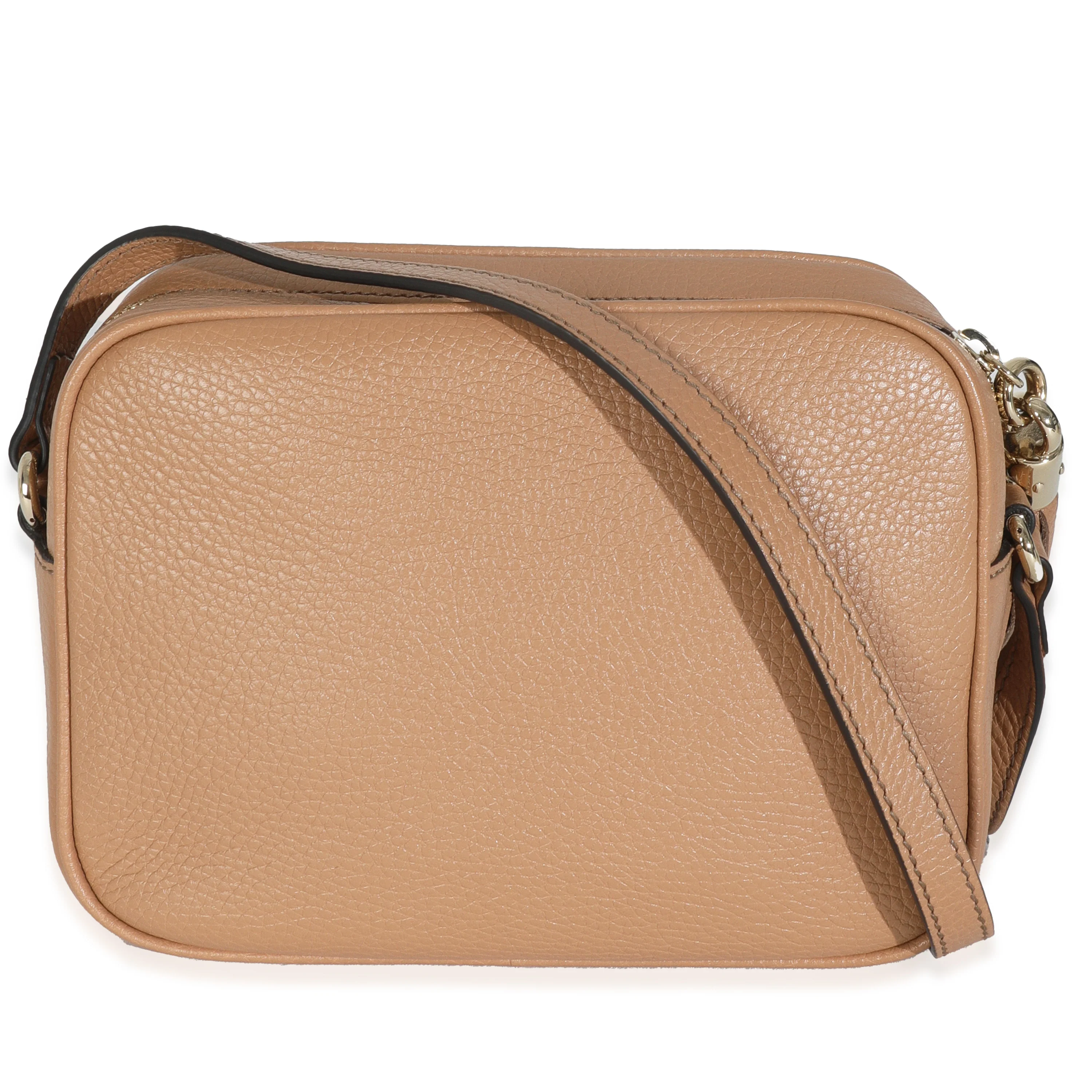 Camelia Pebbled Calfskin Small Soho Disco Bag - Image 4