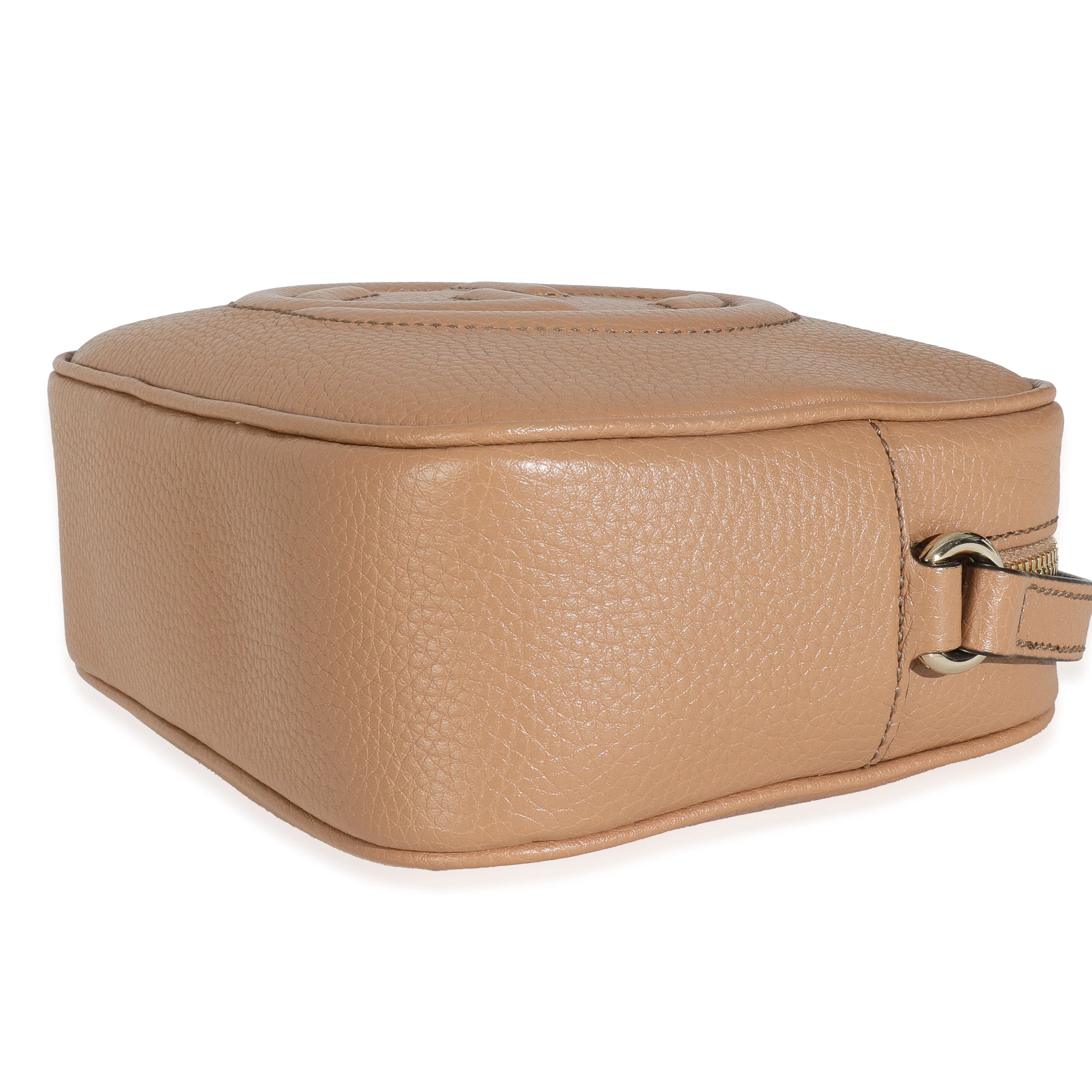 Camelia Pebbled Calfskin Small Soho Disco Bag - Image 7
