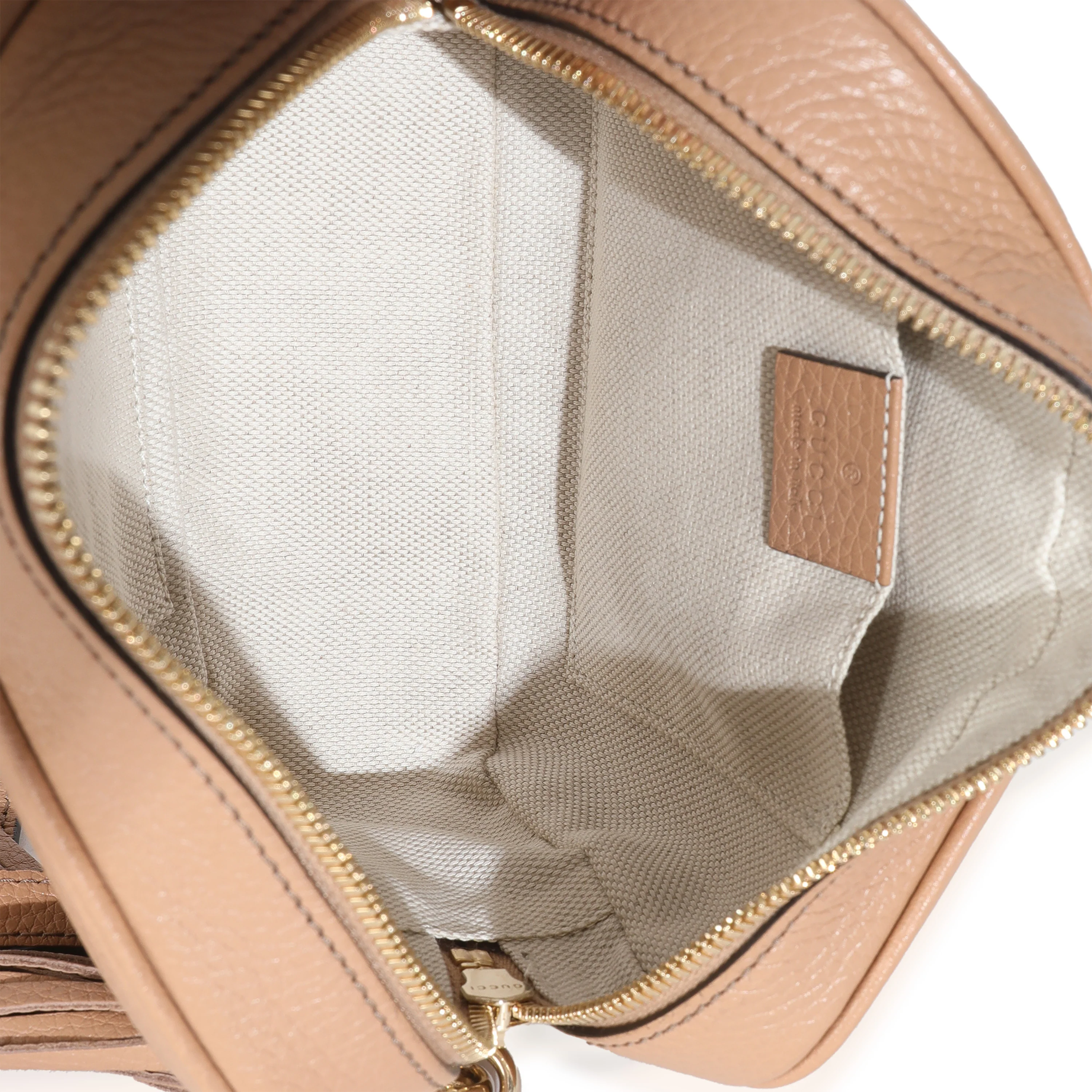 Camelia Pebbled Calfskin Small Soho Disco Bag - Image 9