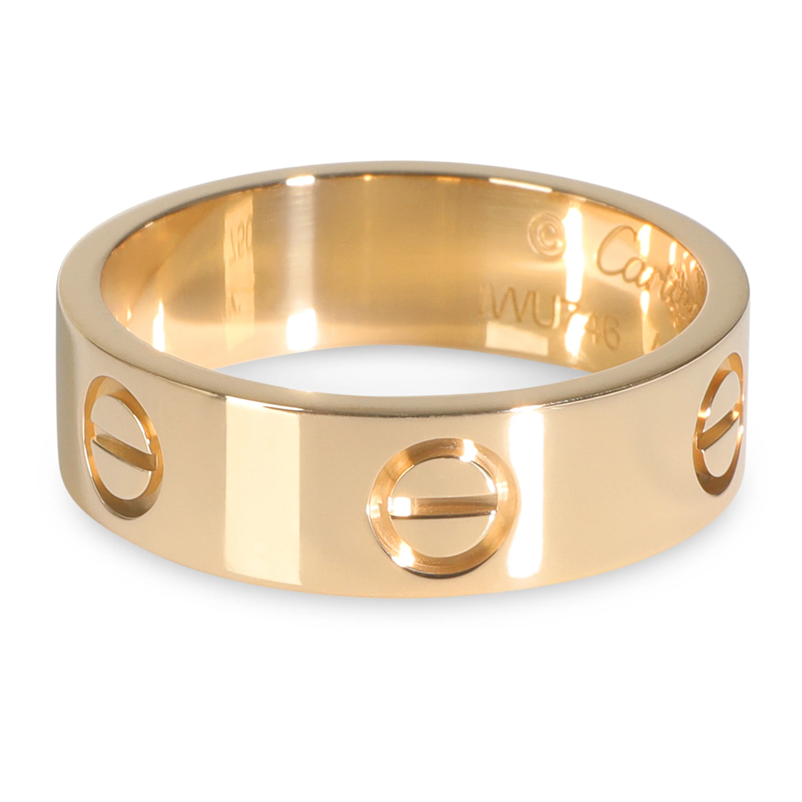 Yellow Gold Love Ring - Image 2