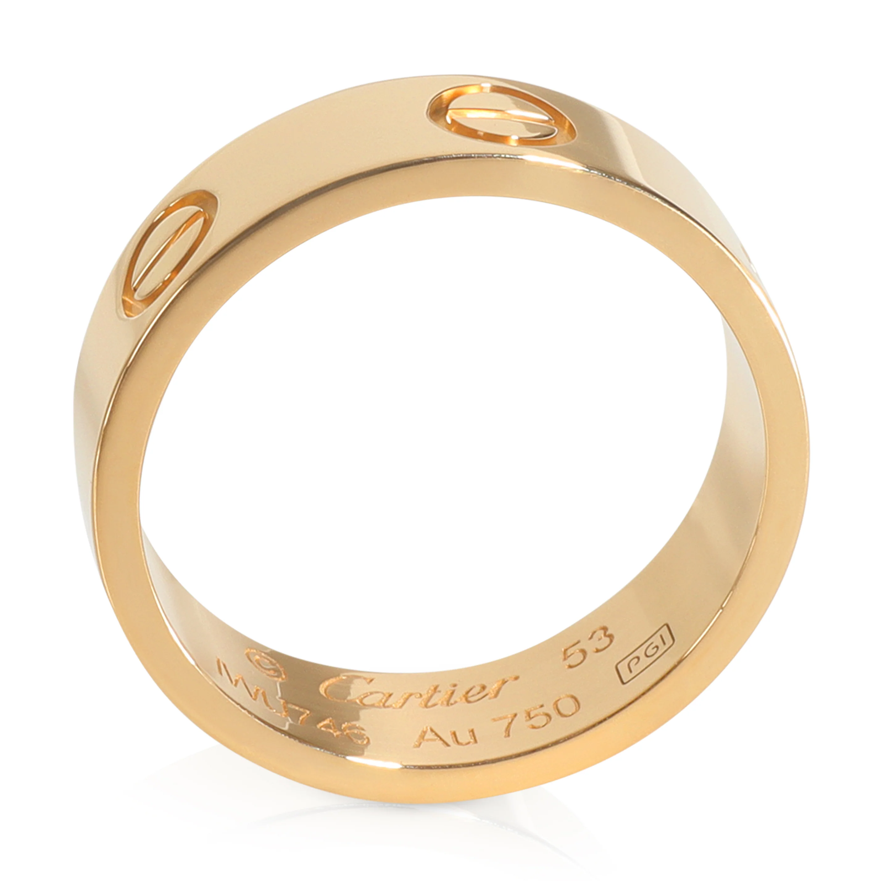 Yellow Gold Love Ring - Image 3