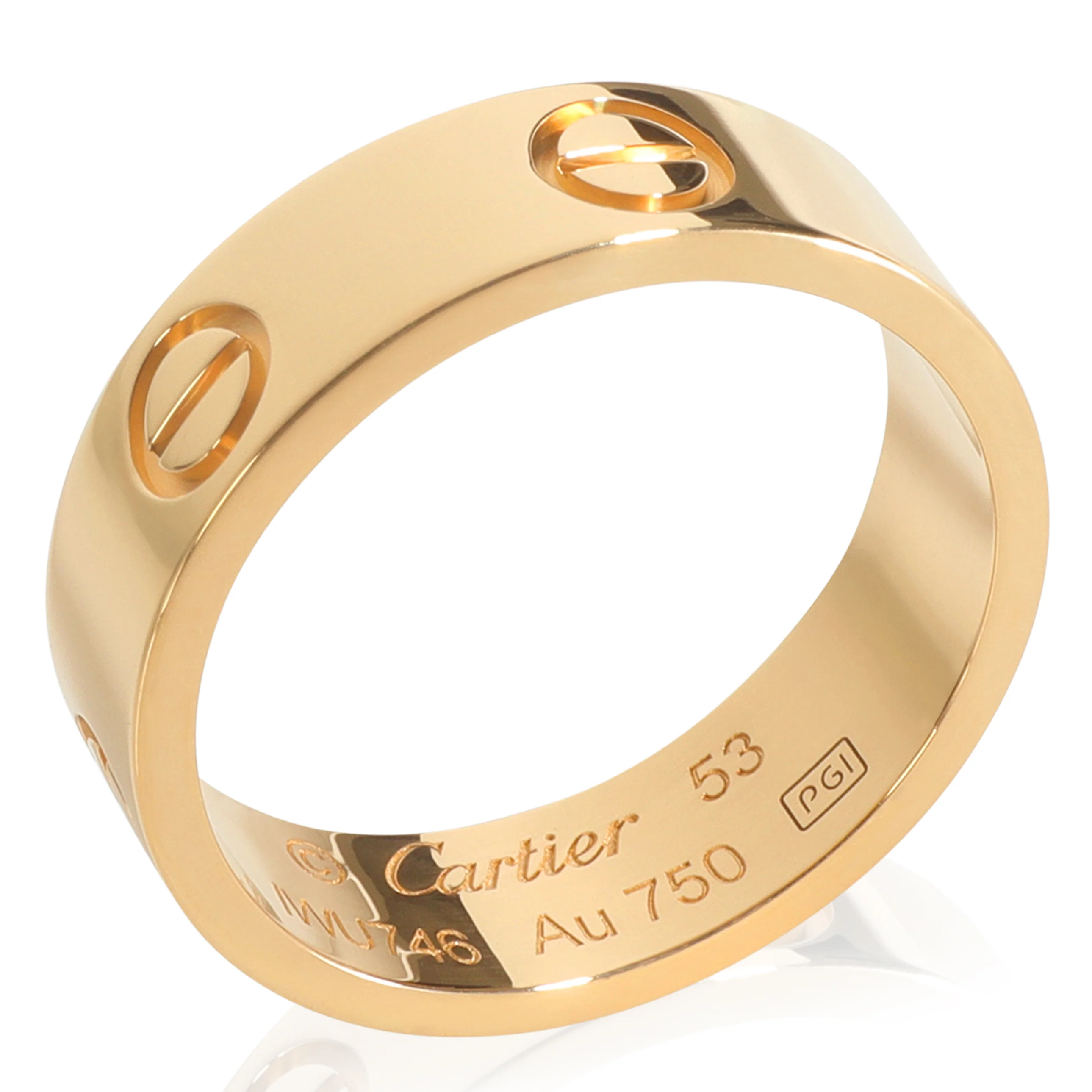 Yellow Gold Love Ring - Image 4