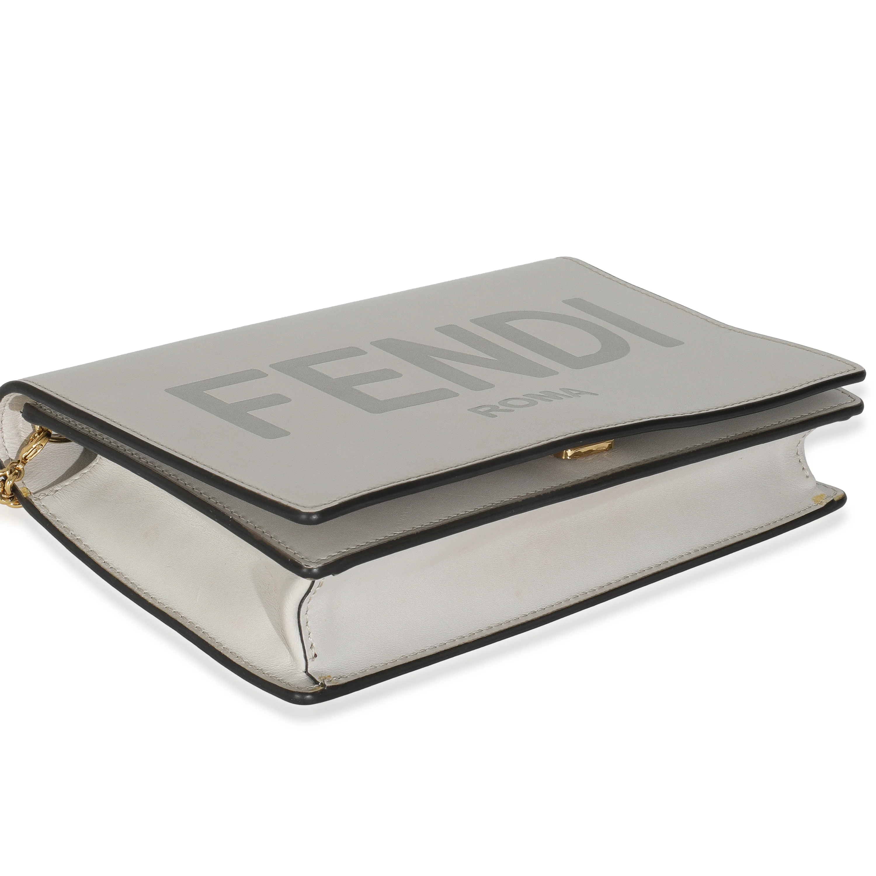 Vitello King Tamponato Logo Embossed Medium Wallet On Chain - Image 6