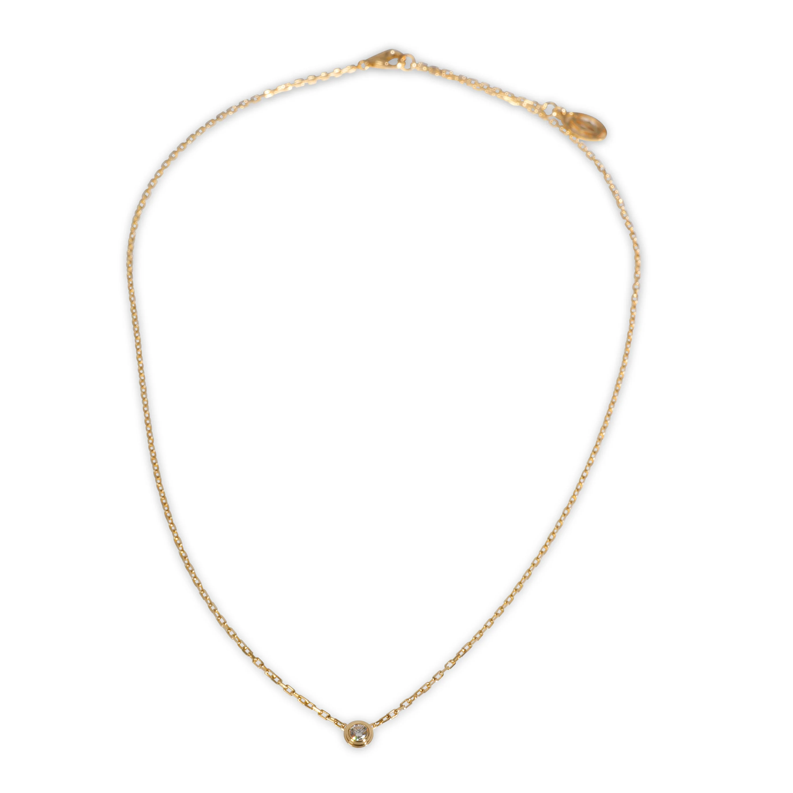 Yellow Gold Diamond Damour Necklace - Image 2