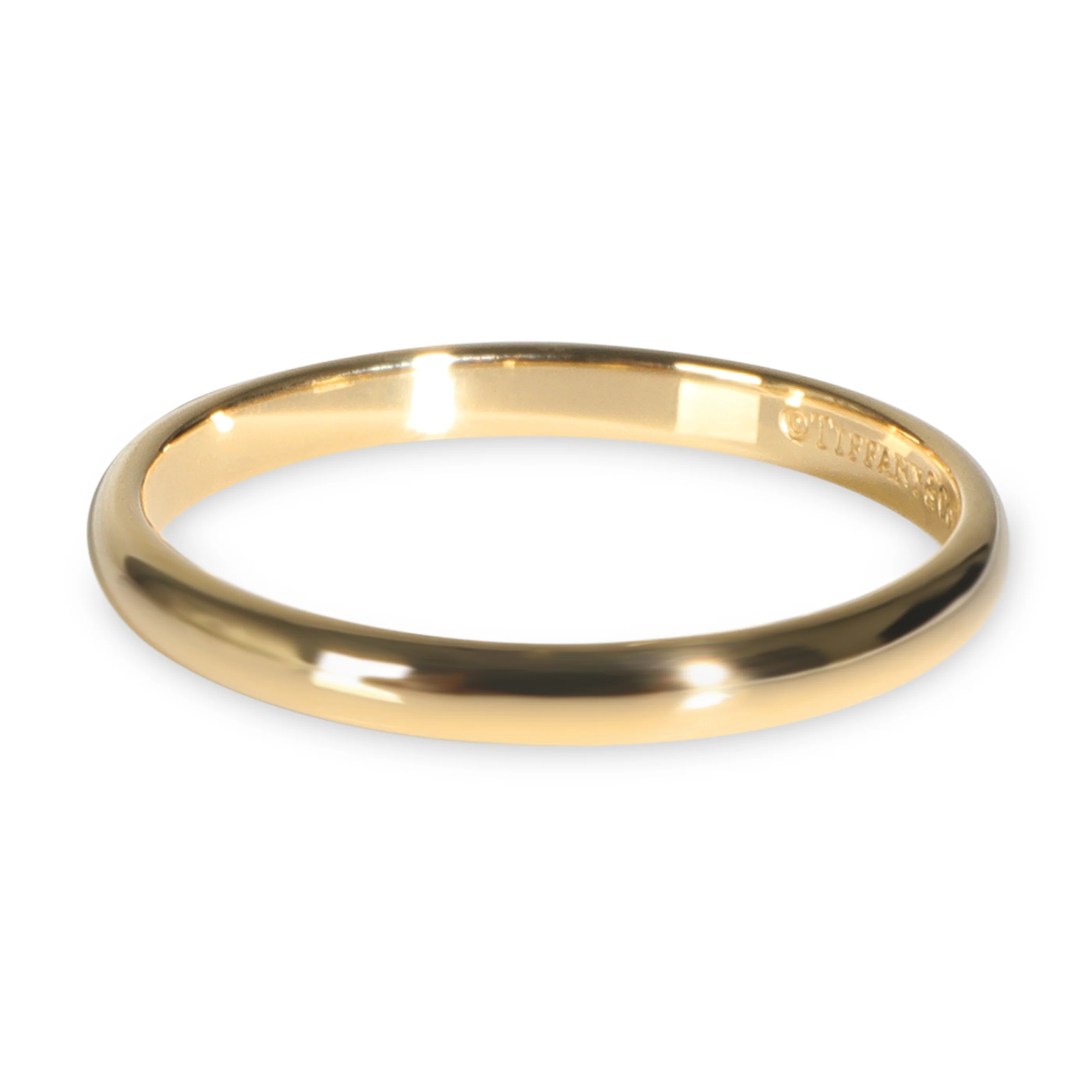 Yellow Gold Tiffany Forever Band - Image 2