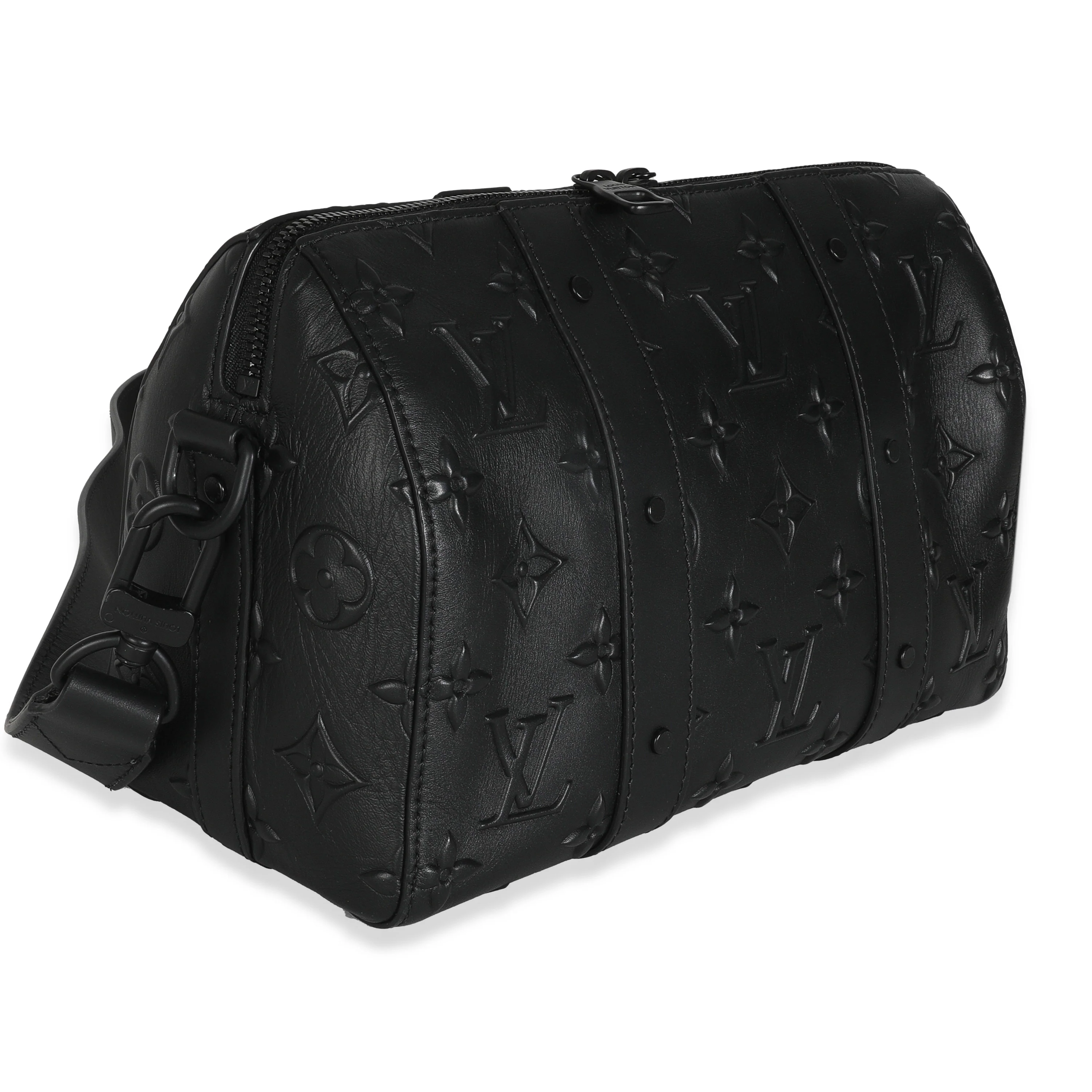 Black Monogram Seal City Keepall - Image 3
