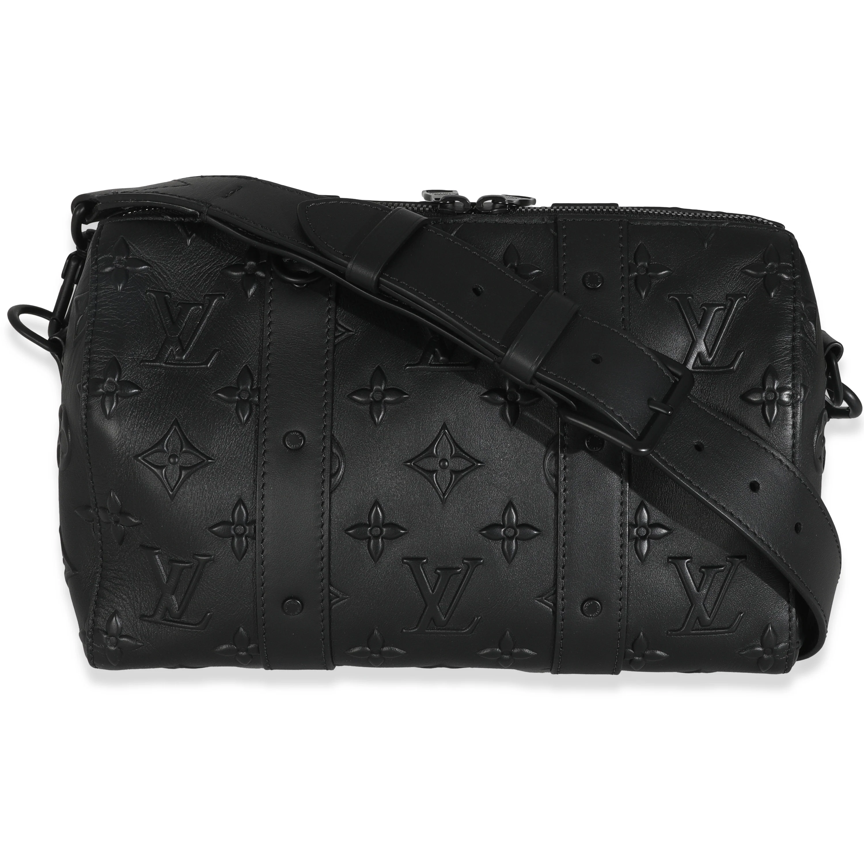Black Monogram Seal City Keepall - Image 4