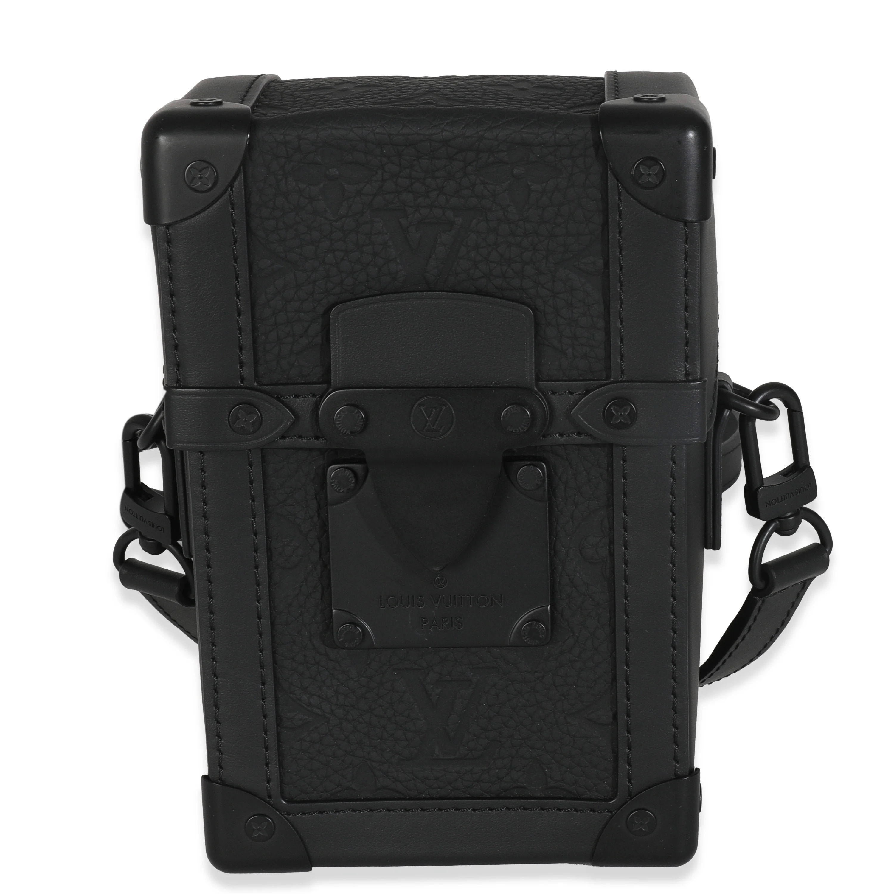 Black Taurillon Monogram Vertical Trunk Wearable Wallet - Image 2