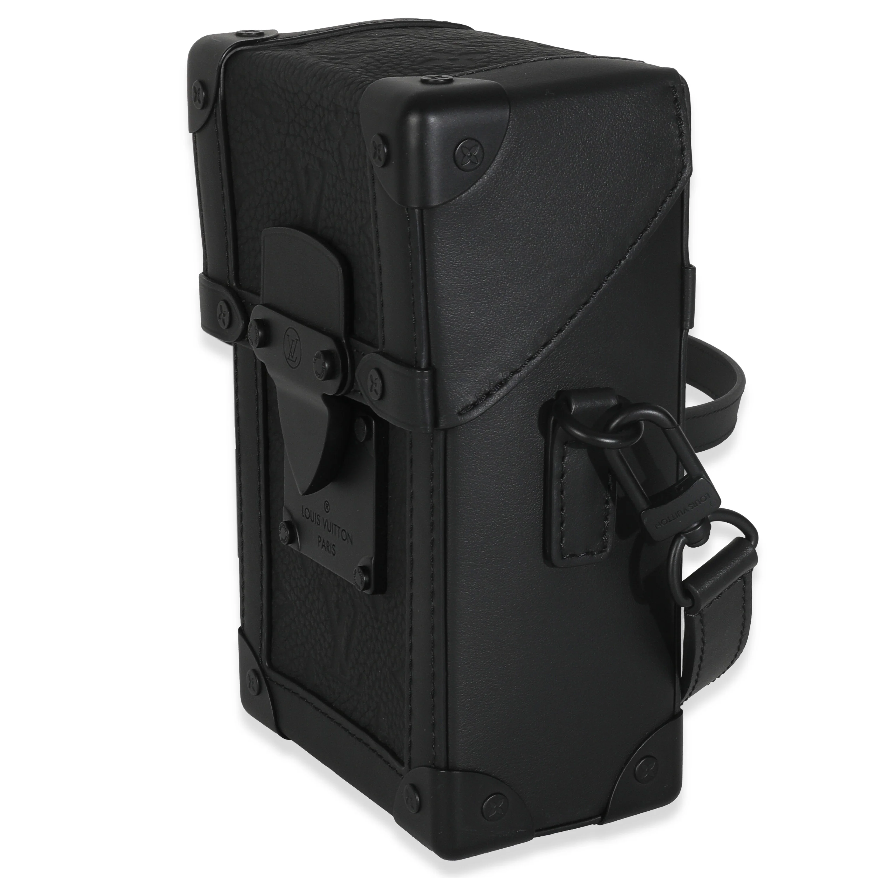 Black Taurillon Monogram Vertical Trunk Wearable Wallet - Image 3