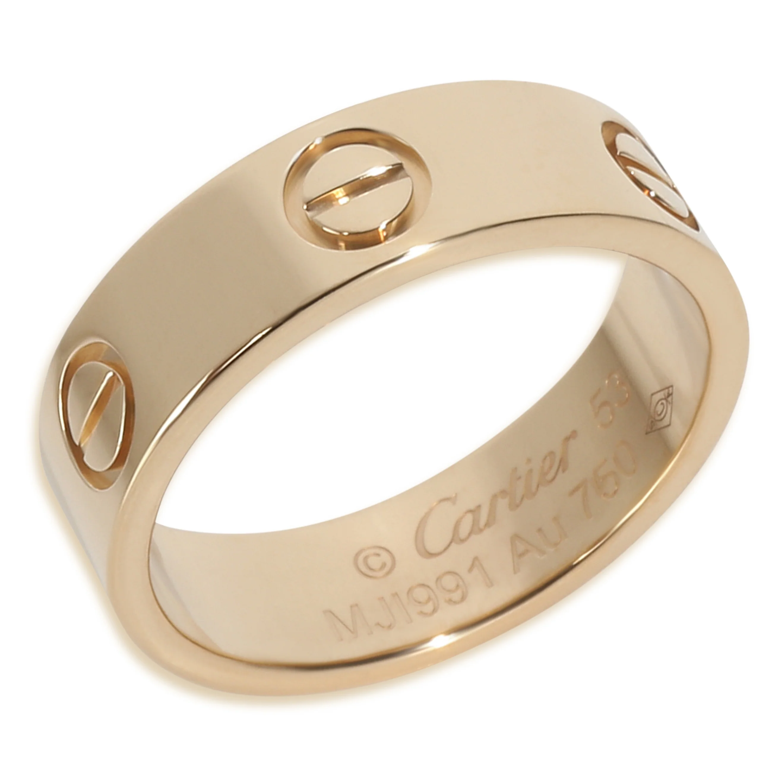 Yellow Gold  Love Ring - Image 4