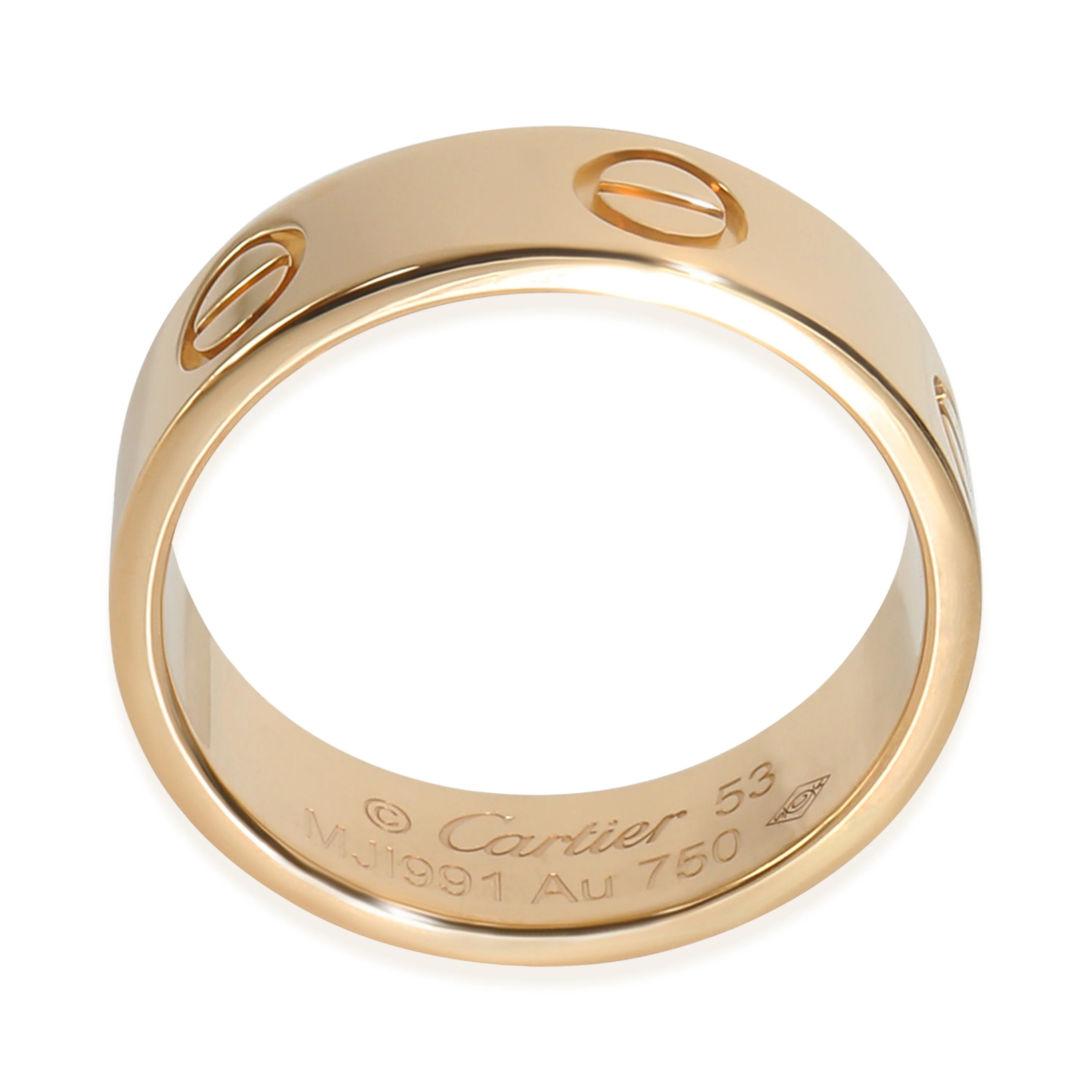 Yellow Gold  Love Ring - Image 6