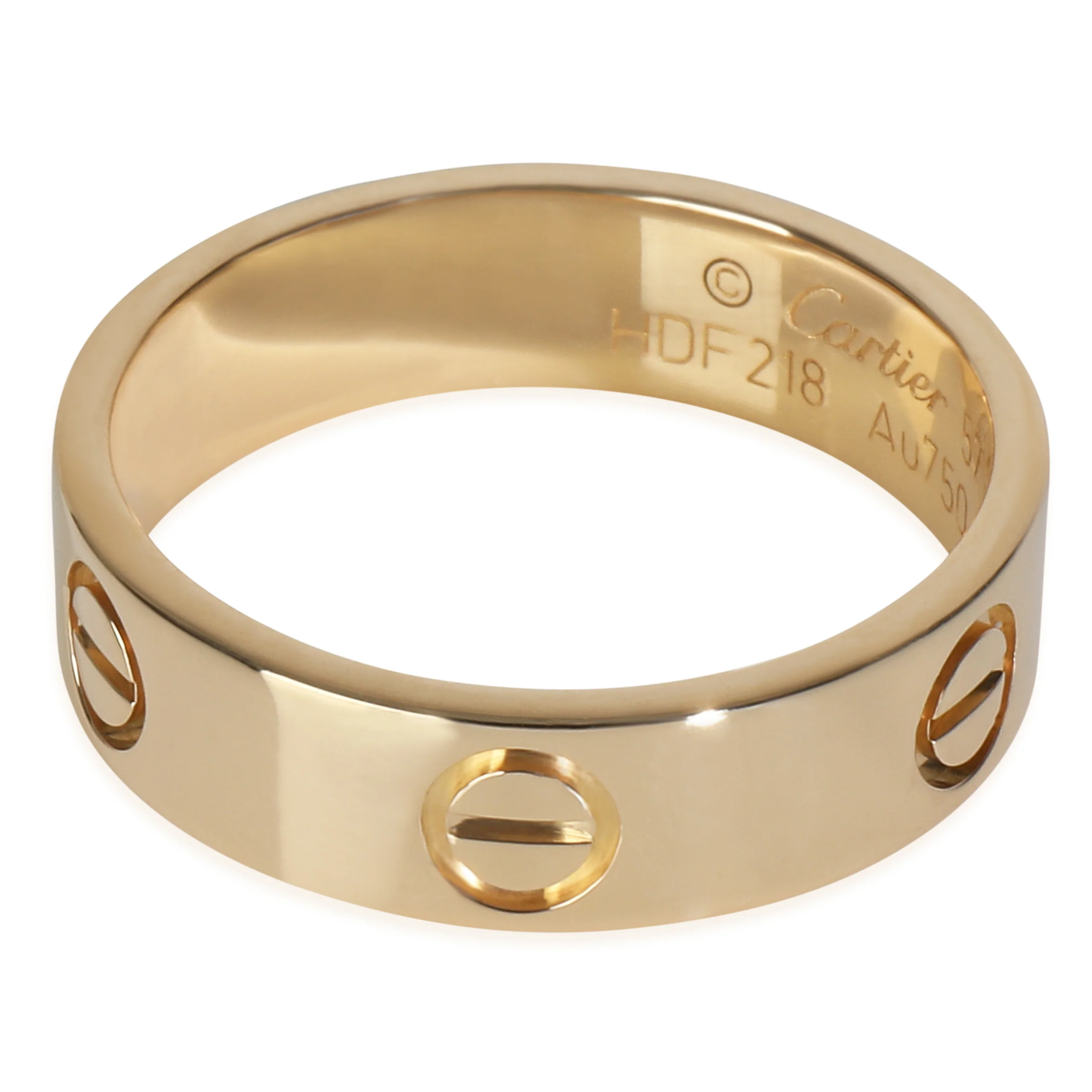 Yellow Gold  Love Ring - Image 2