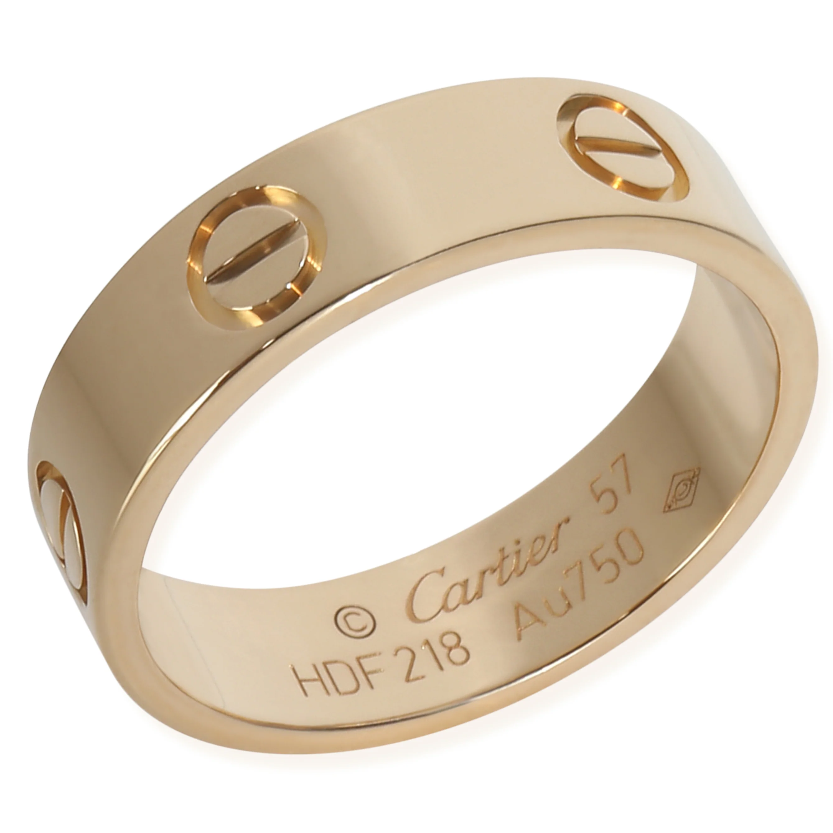 Yellow Gold  Love Ring - Image 4