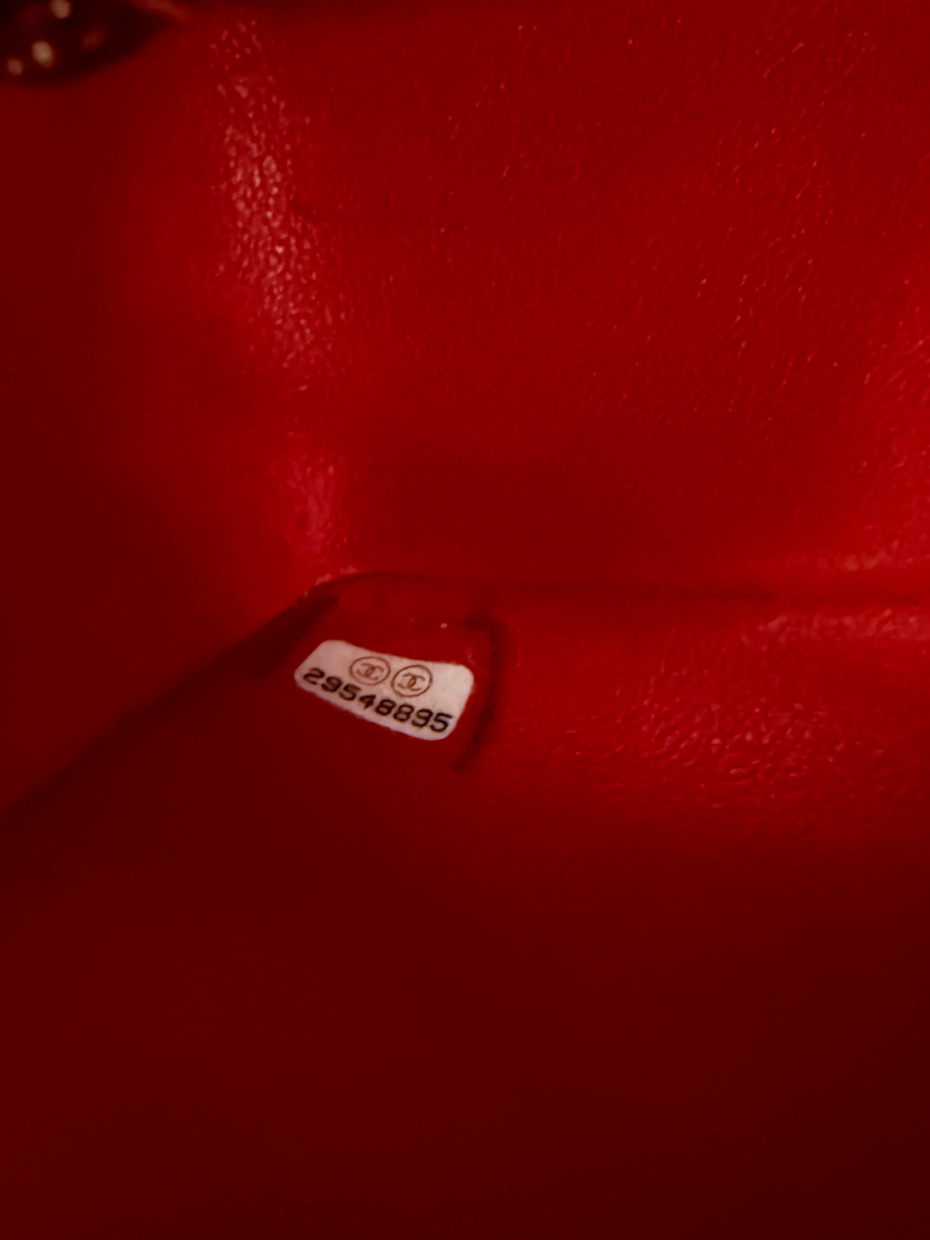 Red Black Quilted Patent Bi-Color Mini Rectangular Flap Bag - Image 11