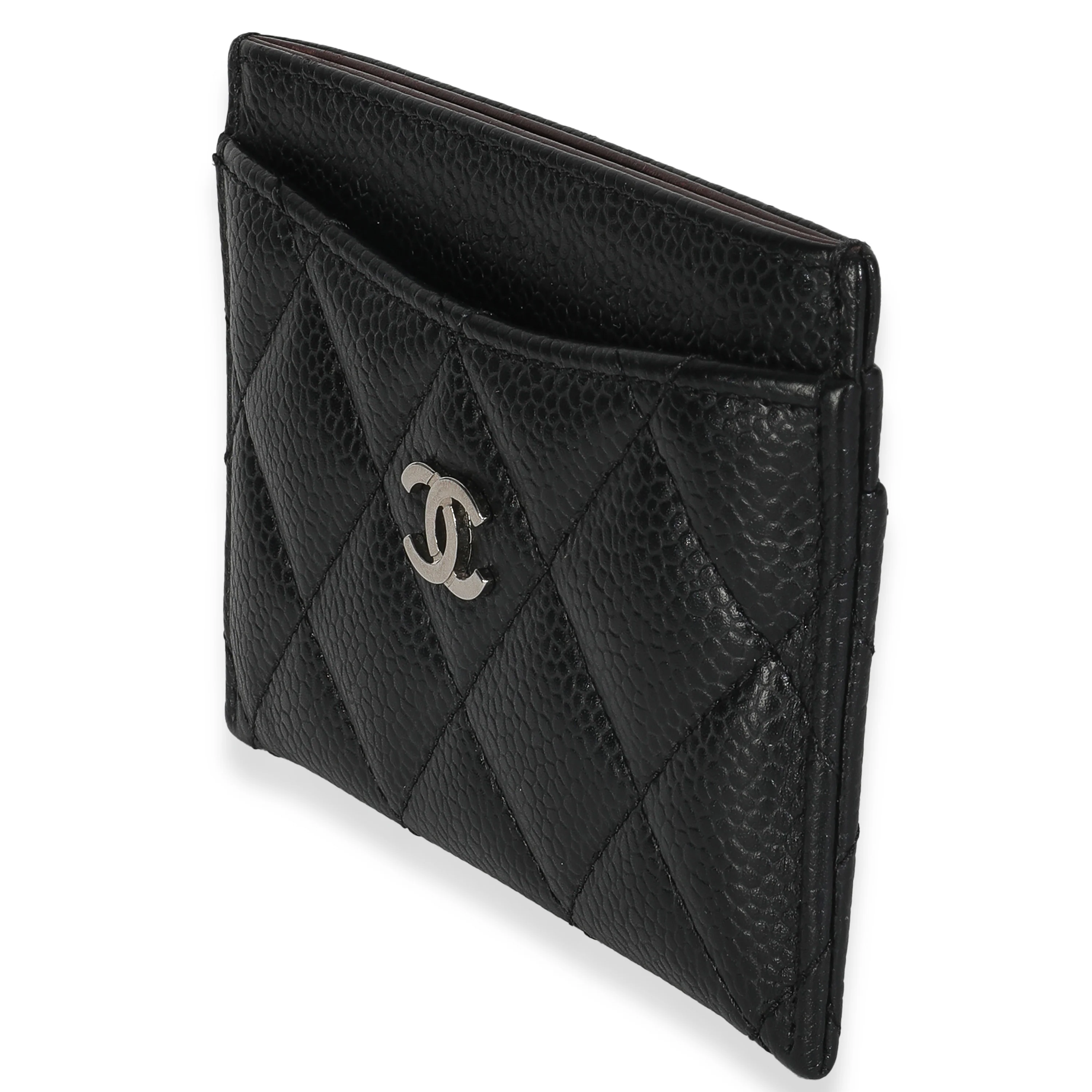 Black Quilted Classic Card Holder - Image 2