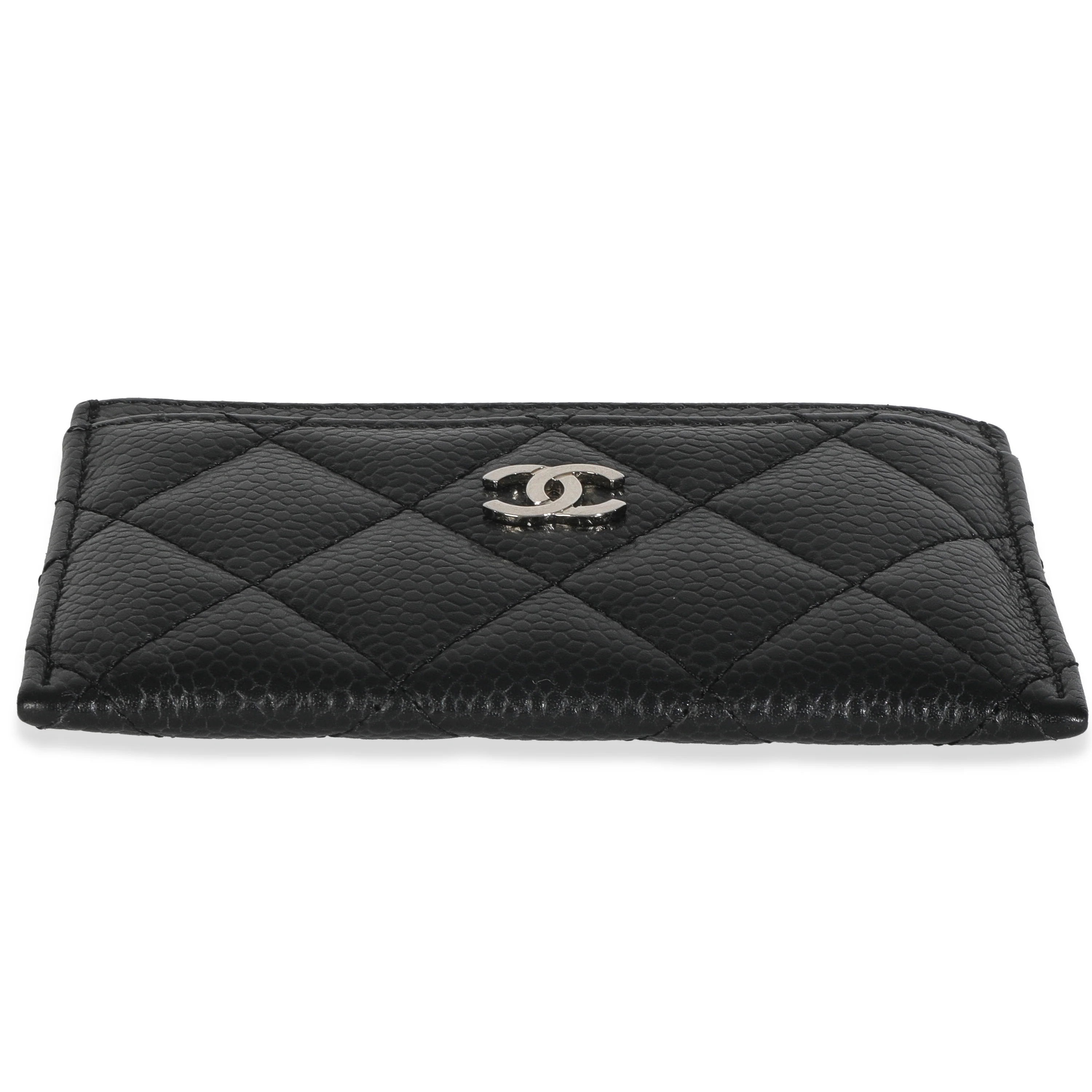 Black Quilted Classic Card Holder - Image 5