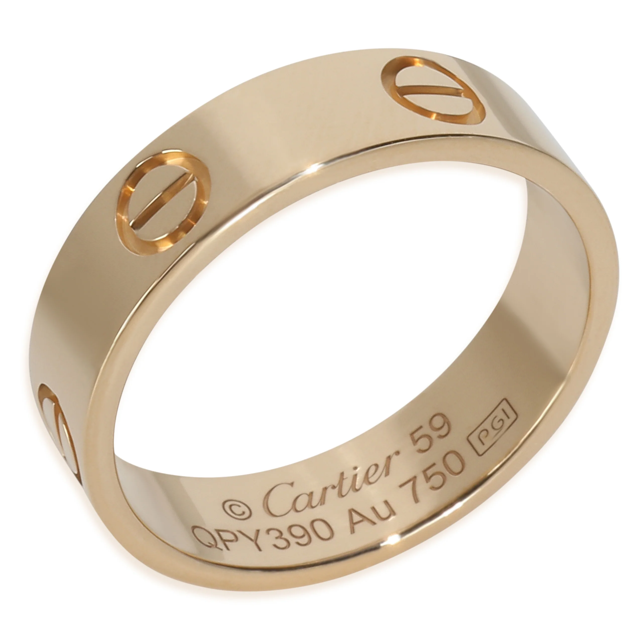Yellow Gold  Love Ring - Image 3
