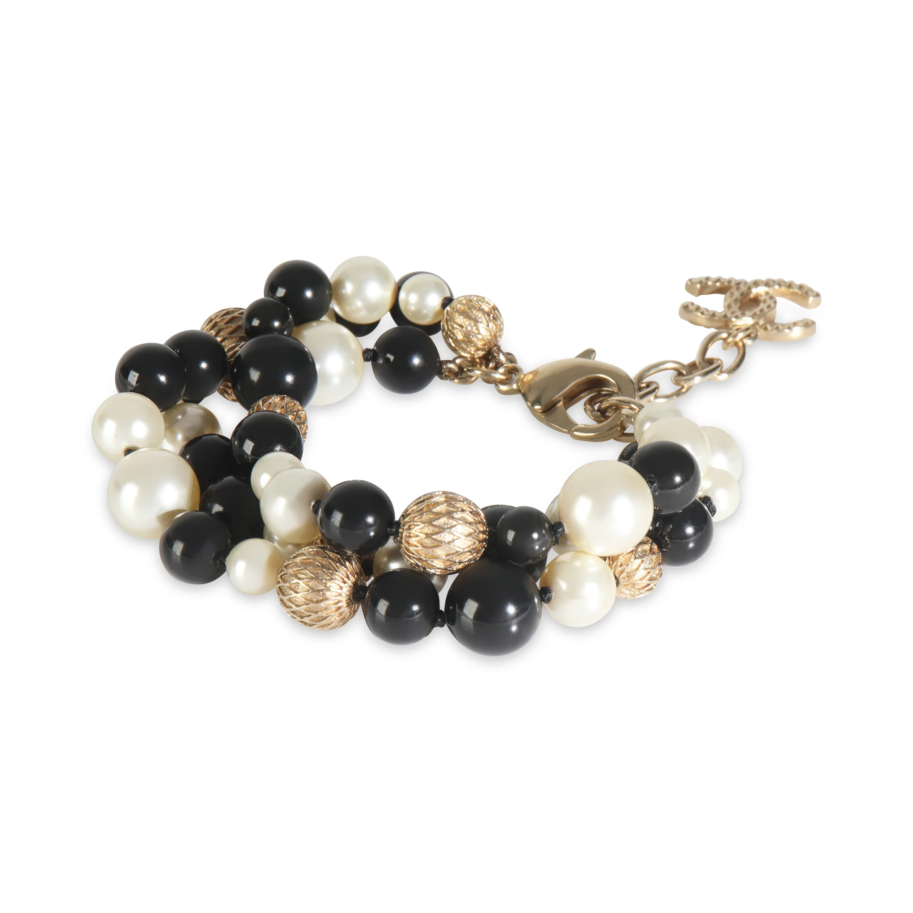 Gold-Plated  2016 Triple Strand Bead Bracelet - Image 2