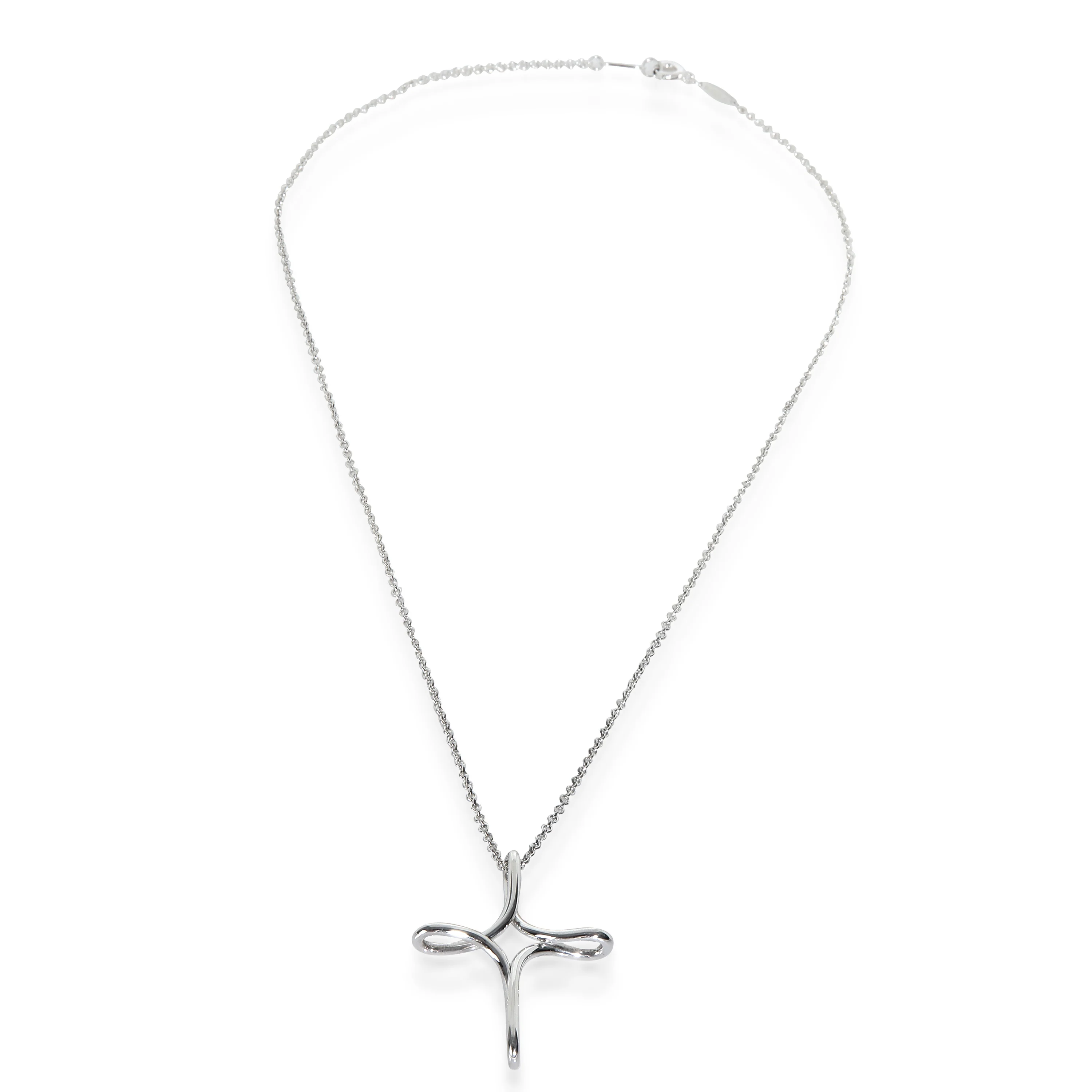 Sterling Silver Elsa Peretti Infinity Cross Pendant - Image 2