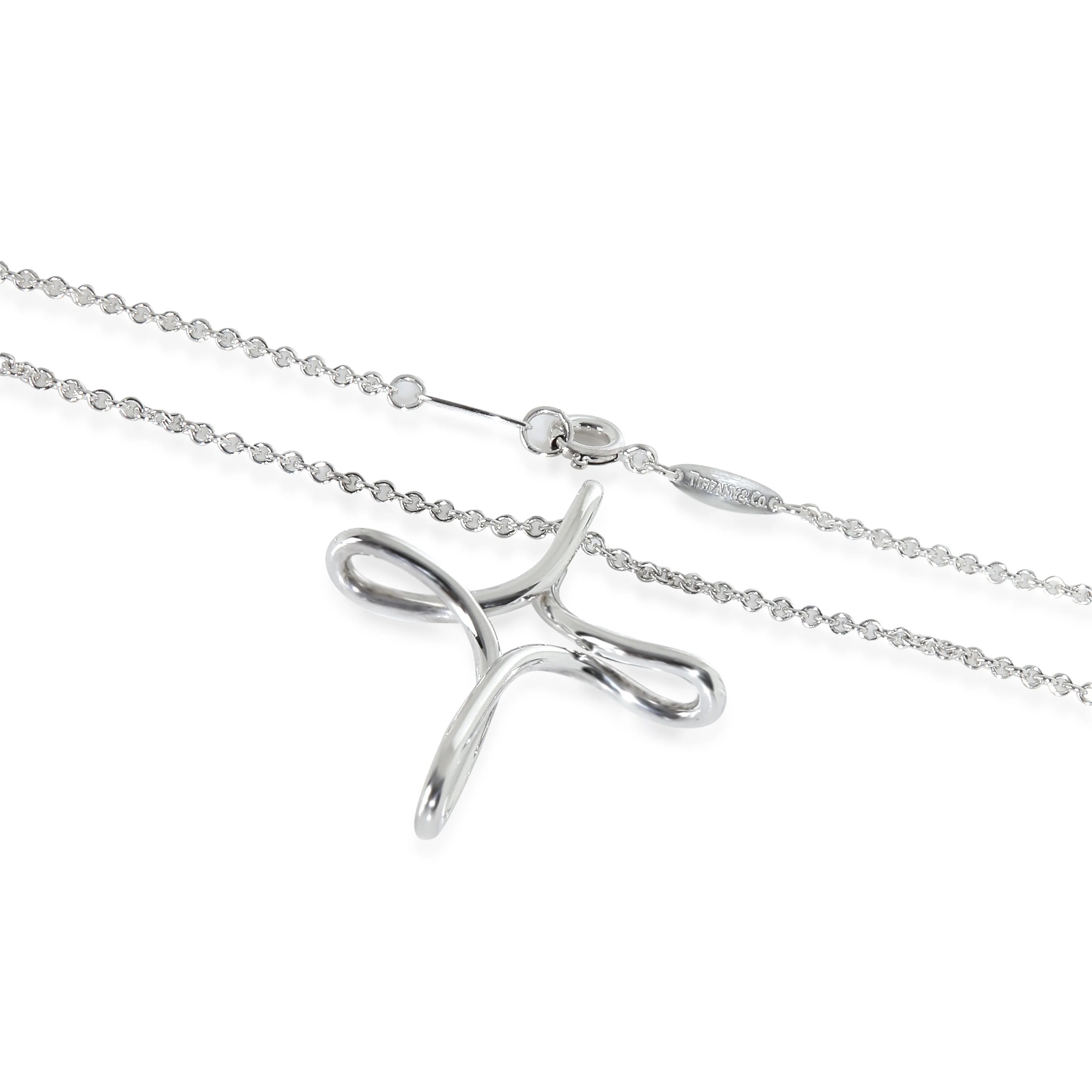 Sterling Silver Elsa Peretti Infinity Cross Pendant - Image 3