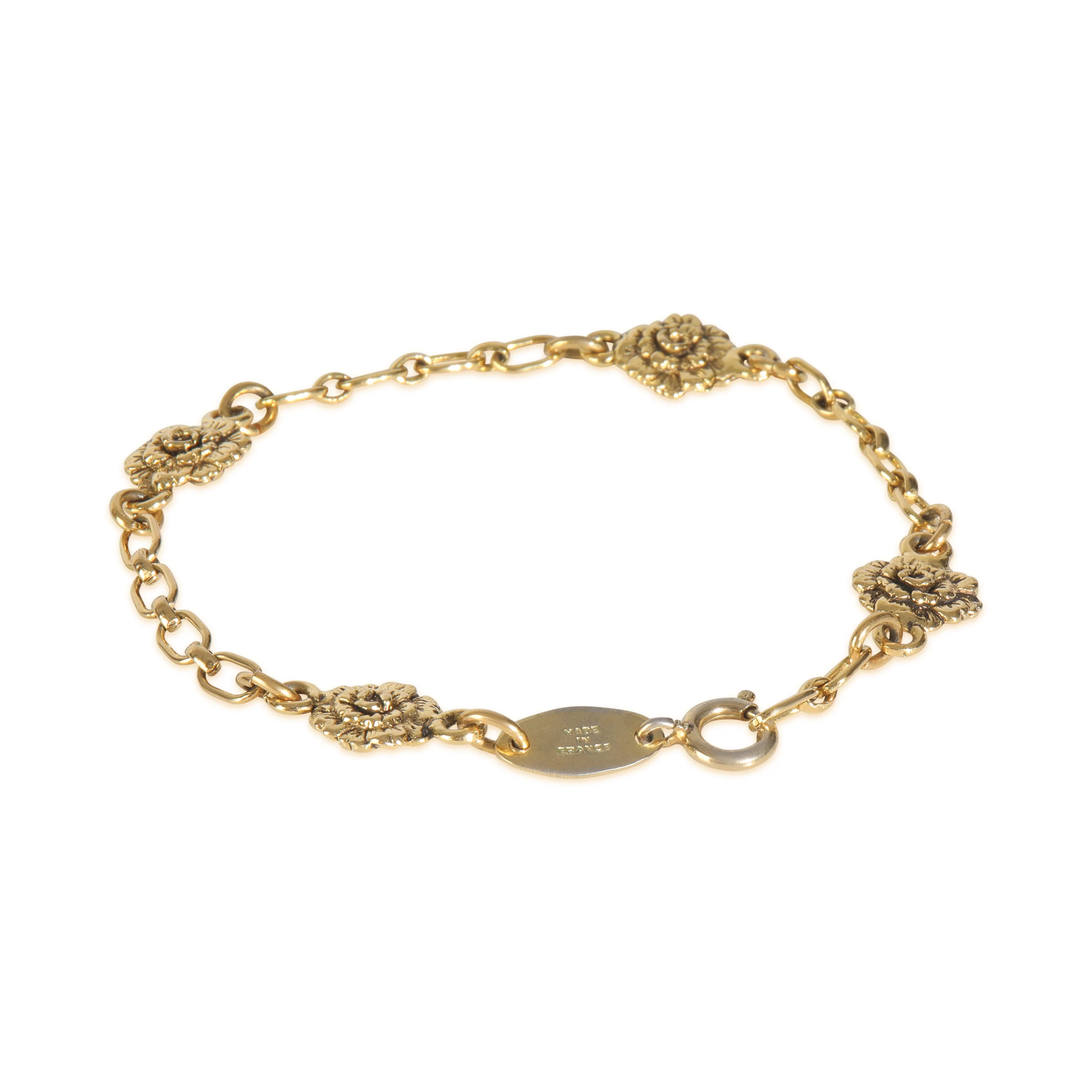 Gold-Plated  Vintage 1983 Camelia Bracelet - Image 2