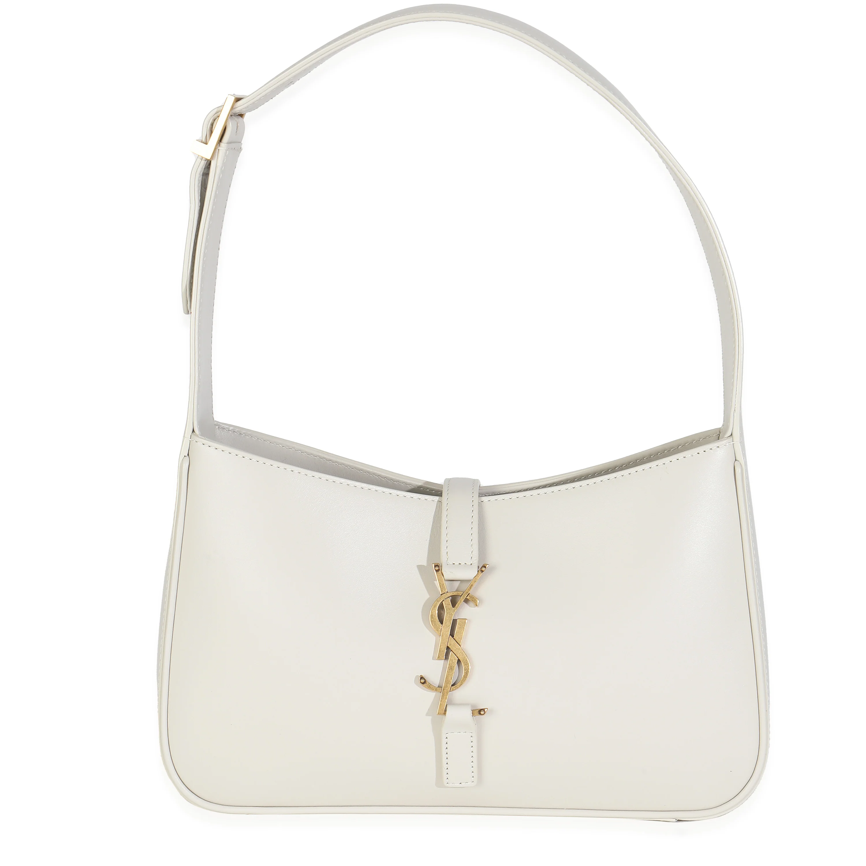Blanc Vintage Smooth Calfskin Medium Le 5 A 7 Hobo